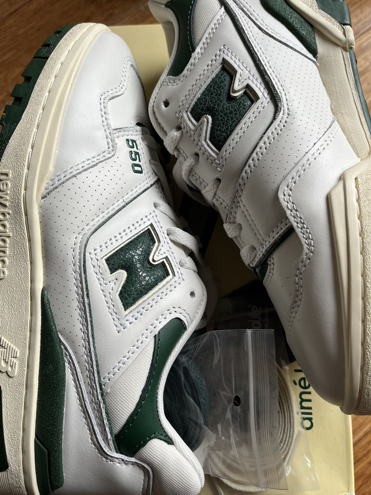 Aime Leon Dore × New Balance US 6 OG ALD 550 white green Size US 6 / EU 39 - 4 Thumbnail