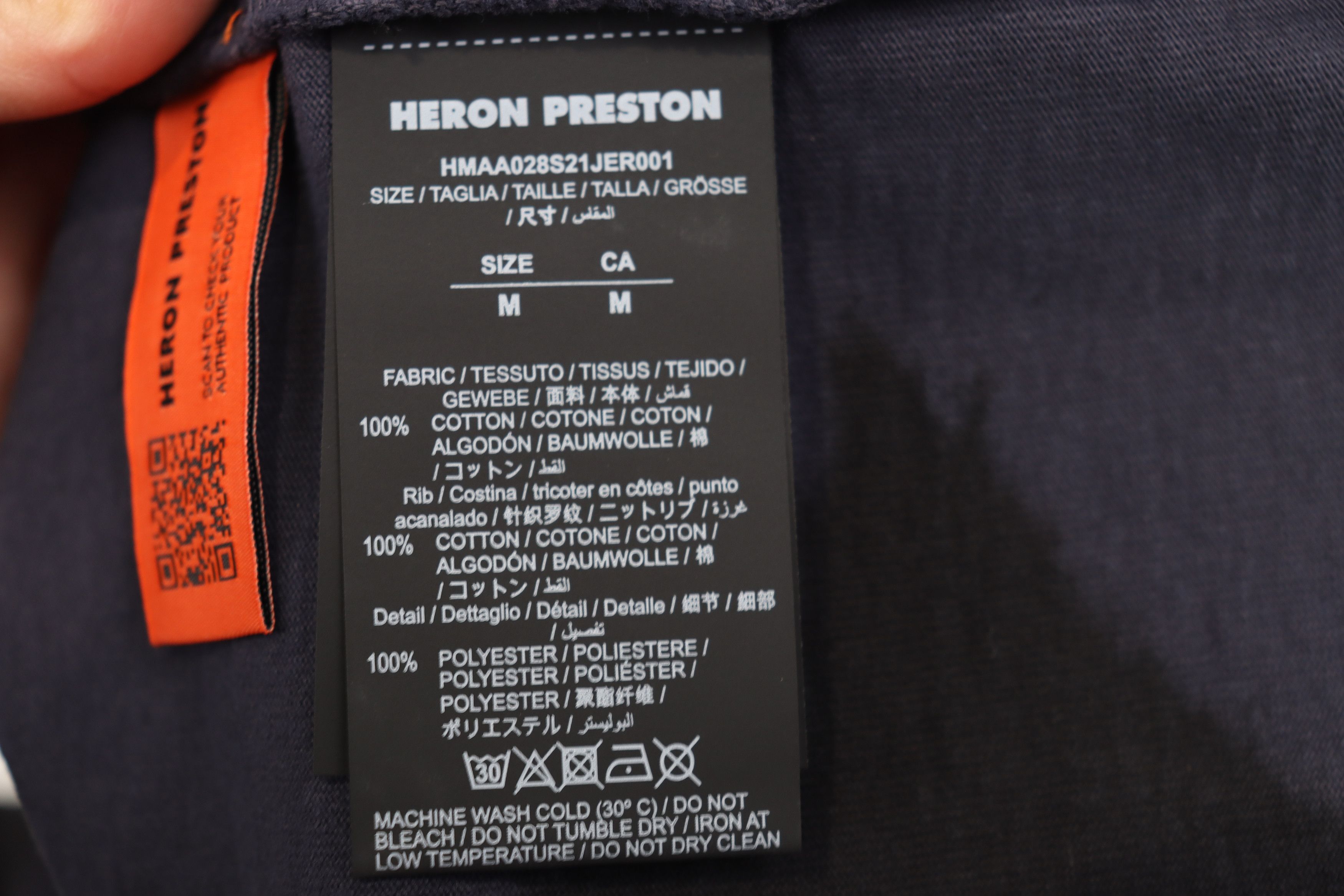 Heron Preston o1rshd11223 Cat Tee SS Regular Pocket Powder Black Yellow Size US M / EU 48-50 / 2 - 8 Thumbnail