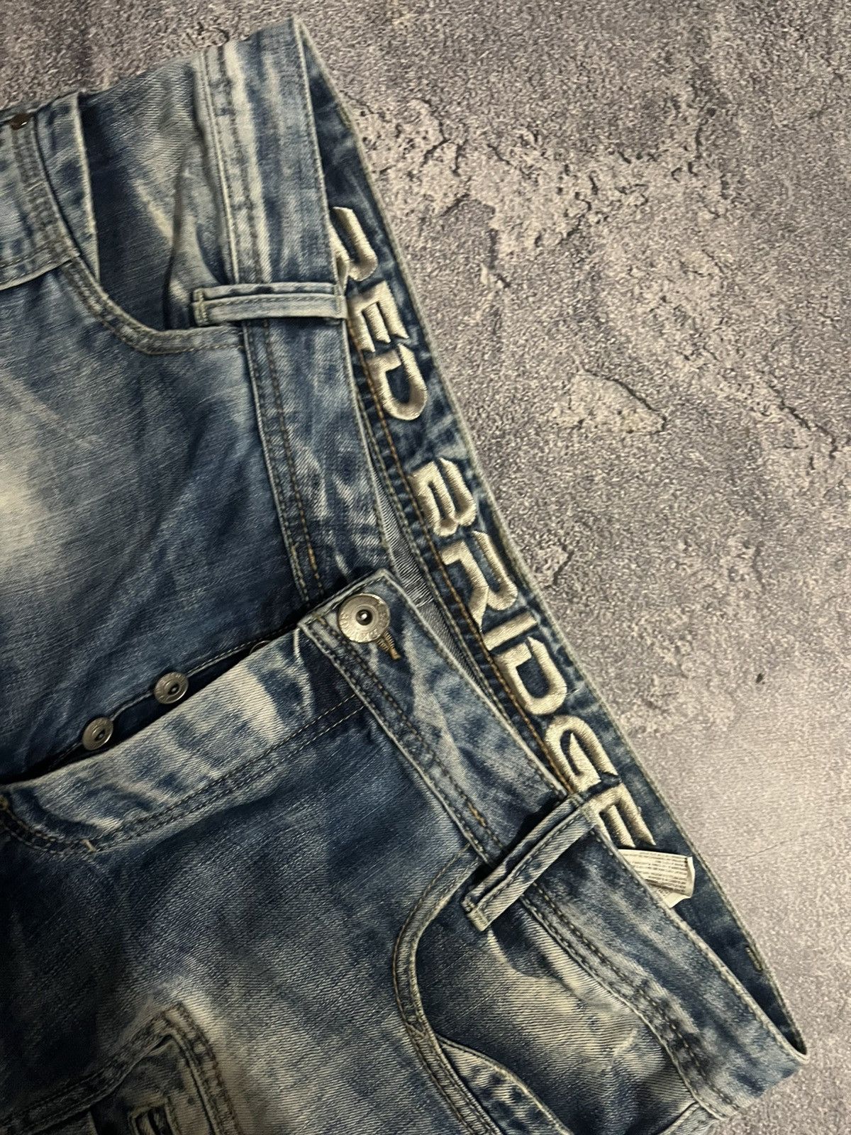 SWAG Contrast Patched Distressed Archive Jeans