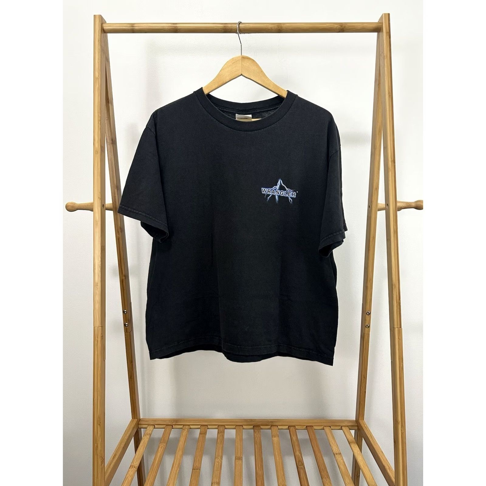 Wrangler VINTAGE Wrangler Rodeo T-Shirt L Black Cowboy Western Bull 8 Seconds Thunder Mens Size US L / EU 52-54 / 3 - 2 Thumbnail