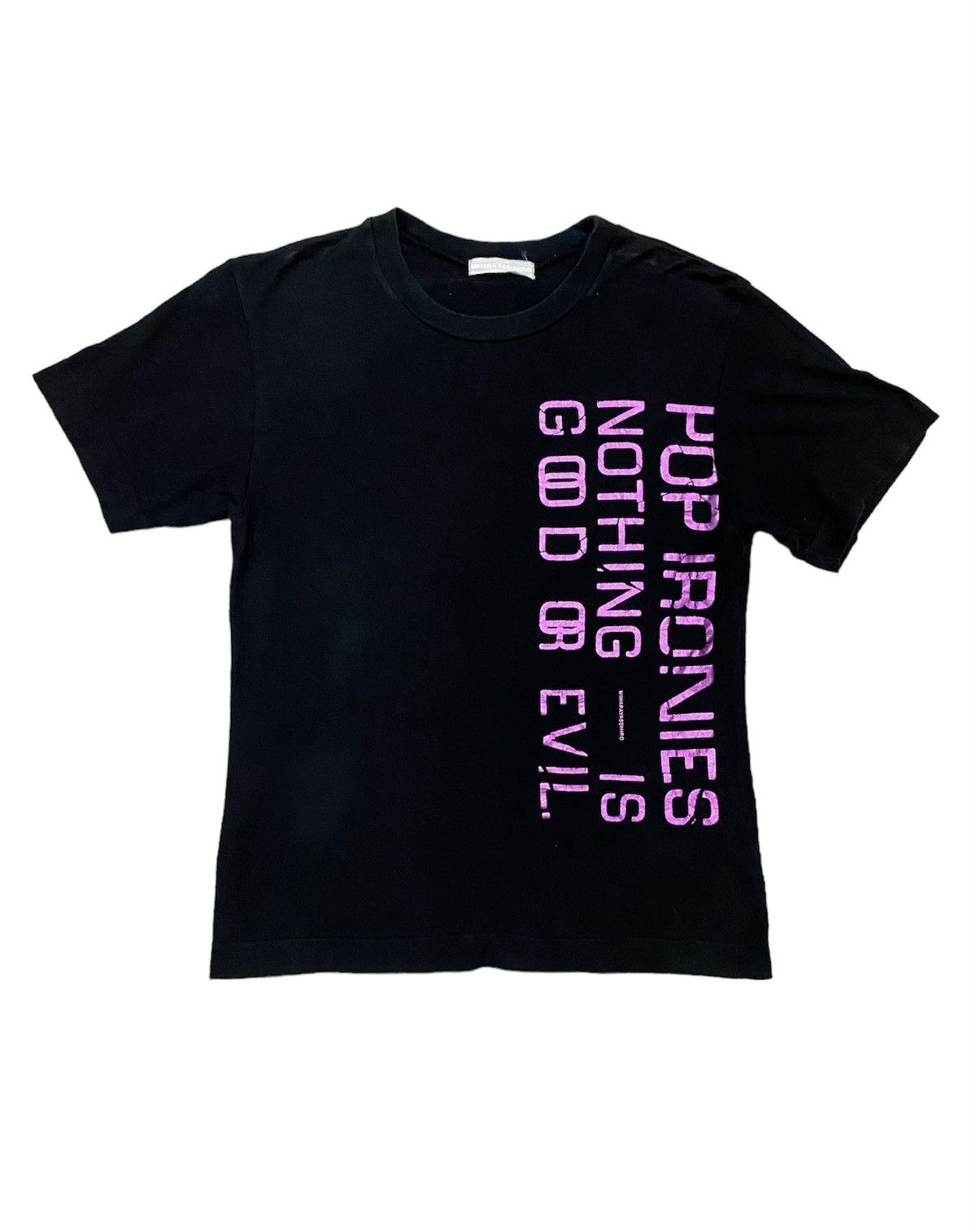 Maison MIHARA YASUHIRO 2001 RARE!! Iconic POP IRONIES NOTHING IS GOOD OR EVIL Size US S / EU 44-46 / 1 - 1 Thumbnail