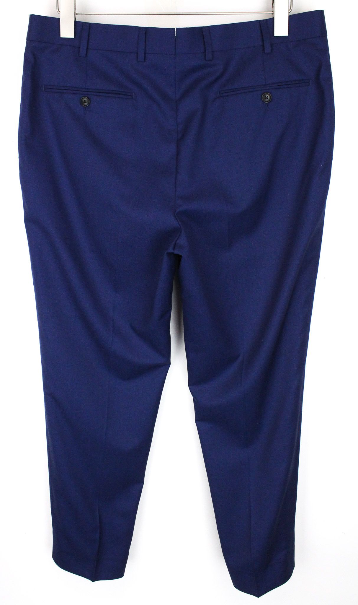 Suitsupply BRESCIA UK42 Blue Wool Trousers 67292 Size US 42 / EU 58 - 2 Thumbnail