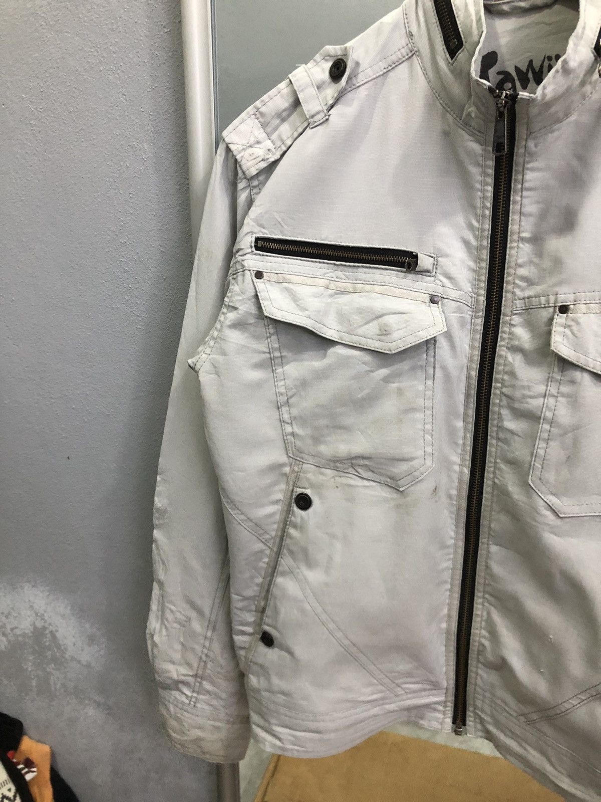 Japanese Brand Jawin Stretch Slim Workwear Jacket Size US M / EU 48-50 / 2 - 5 Thumbnail