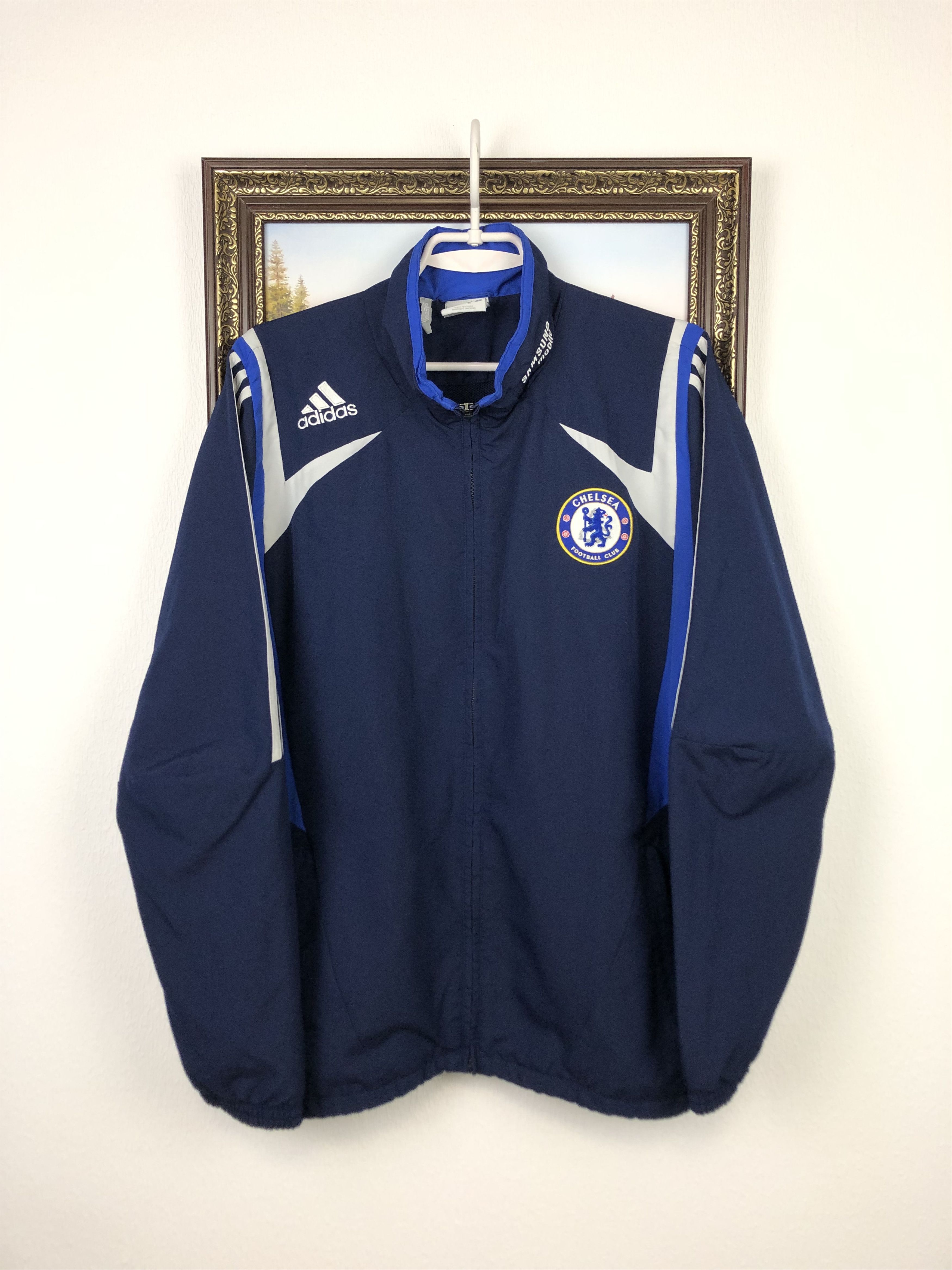 Adidas Vintage Adidas Chelsea Football Jacket Soccer Track Top Size US L / EU 52-54 / 3 - 1 Thumbnail