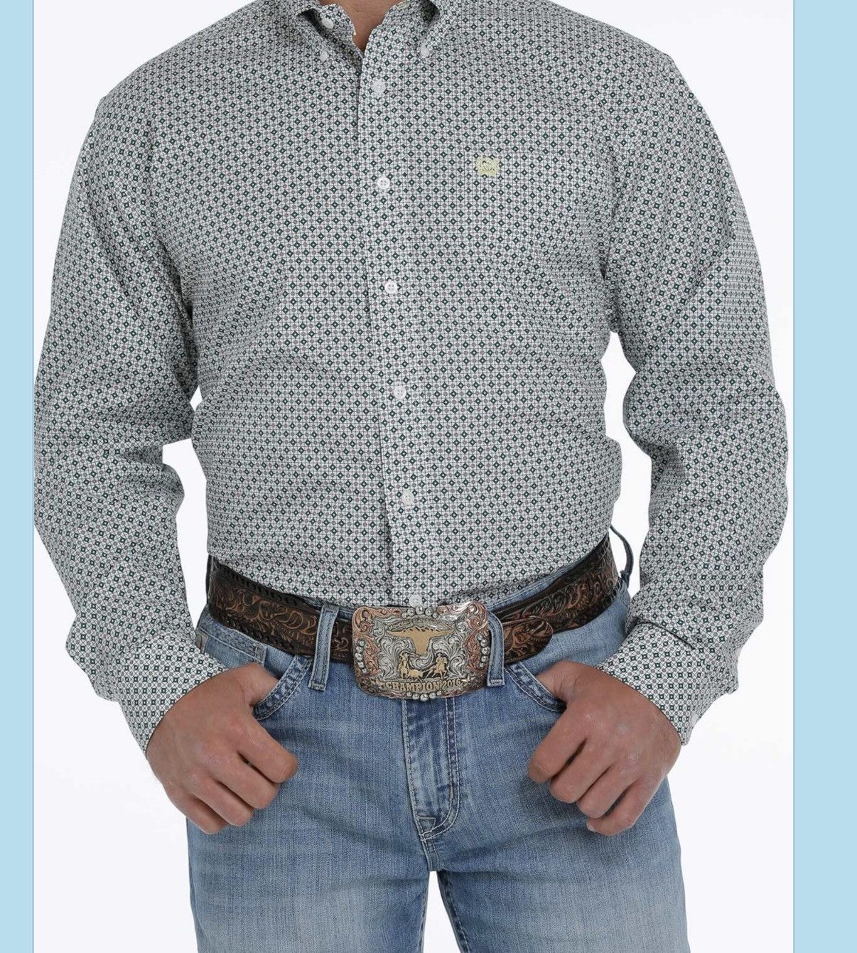 CINCH NWT Cinch Geometric Print Flip Cuff Western Dress Shirt Sm Size US S / EU 44-46 / 1 - 5 Thumbnail