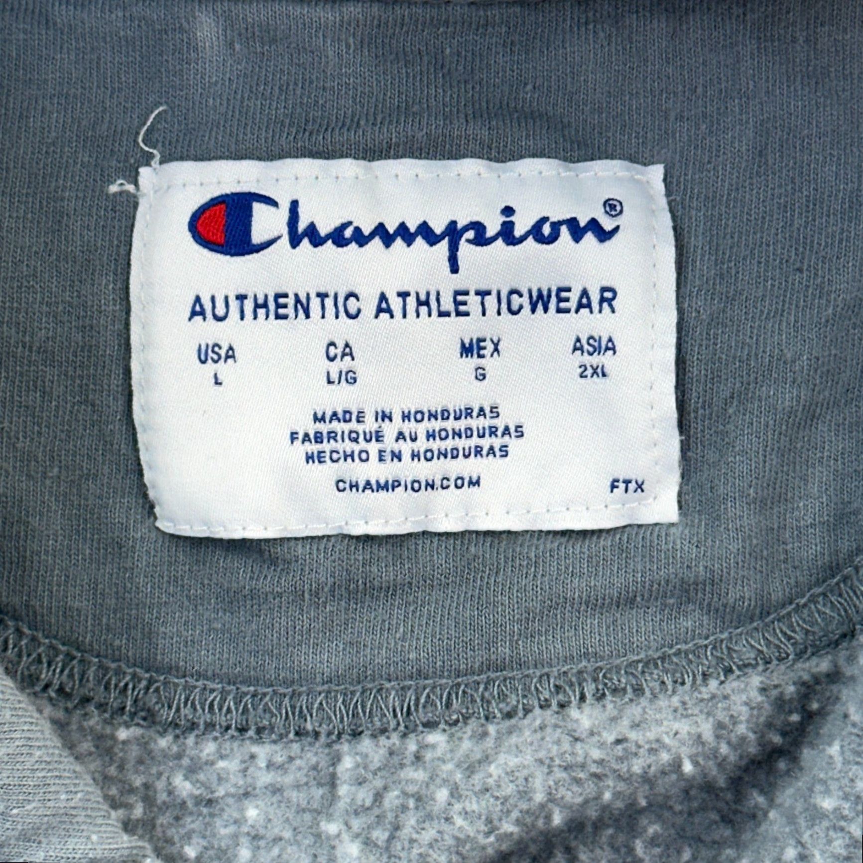 Champion VINTAGE Champion Hoodie Mens Large Ombre Dipped Fleece Powerblend Pullover Size US L / EU 52-54 / 3 - 5 Thumbnail