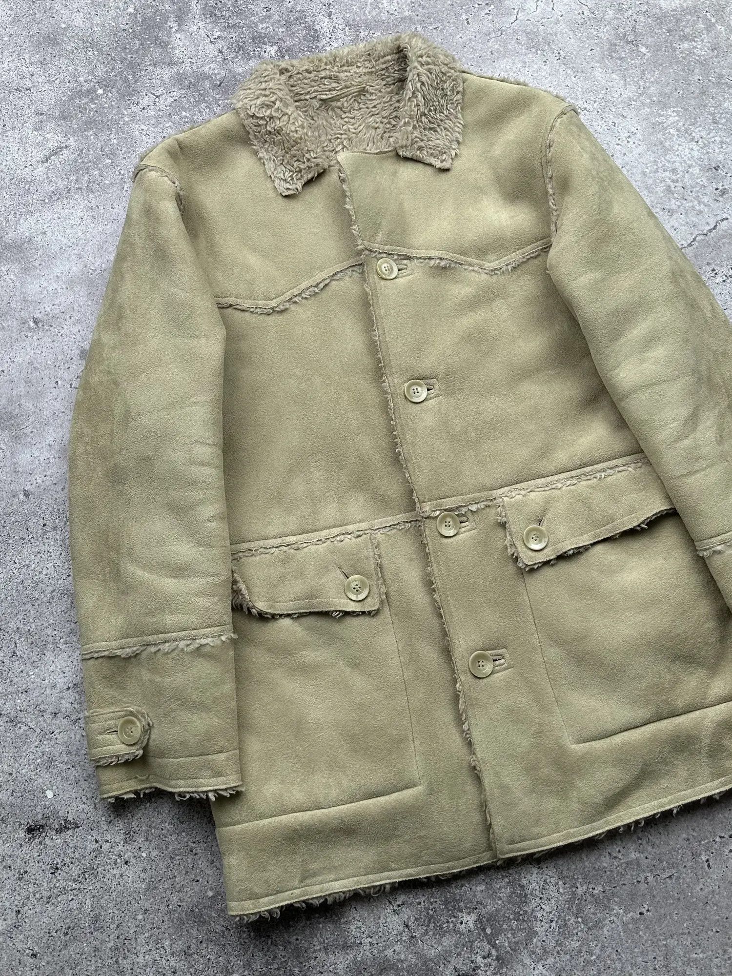 Japanese Brand Vintage Faux Sheepskin Coat C473(V41) Size US S / EU 44-46 / 1 - 2 Thumbnail