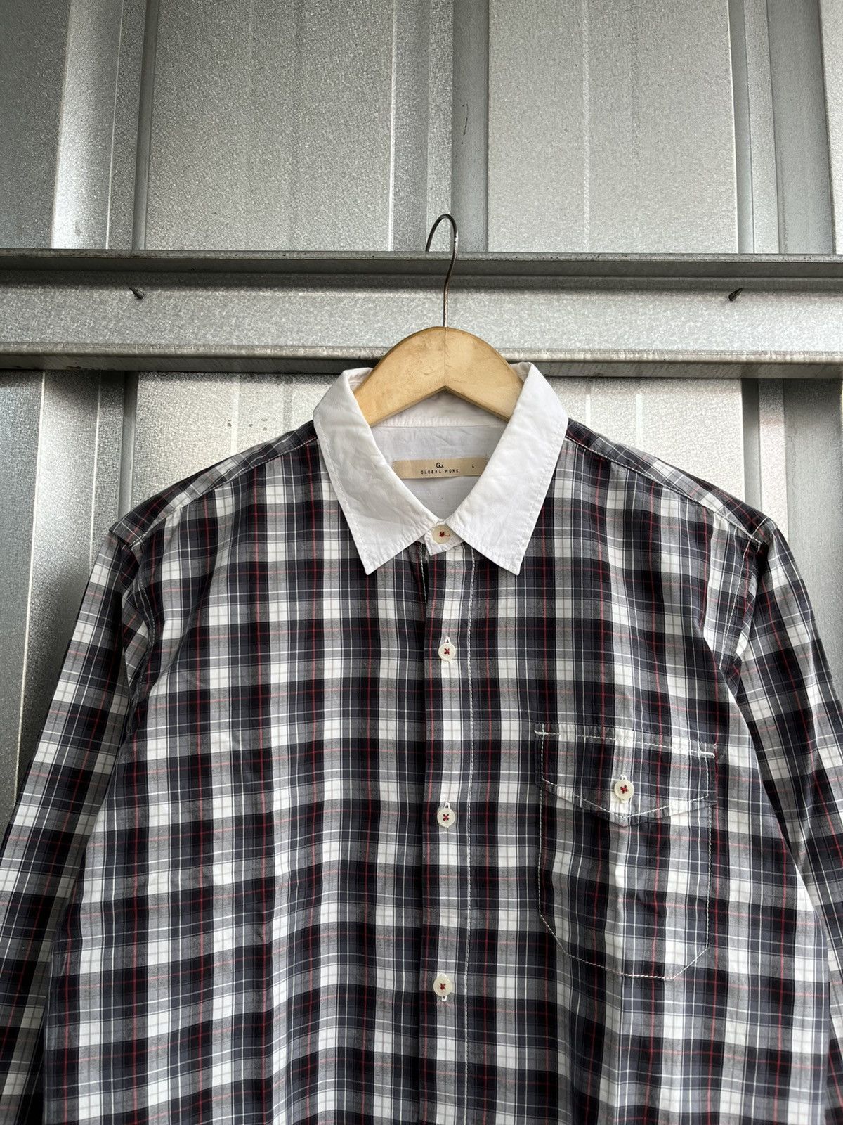 Issey Miyake Global work checkered button shirt Size US L / EU 52-54 / 3 - 2 Thumbnail
