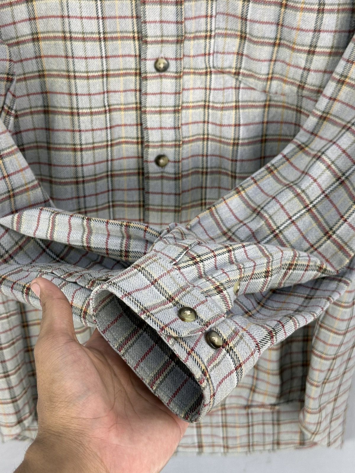 First MFG Co. First Down Plaid Check Flannel Shirt Button Up Size US L / EU 52-54 / 3 - 8 Thumbnail