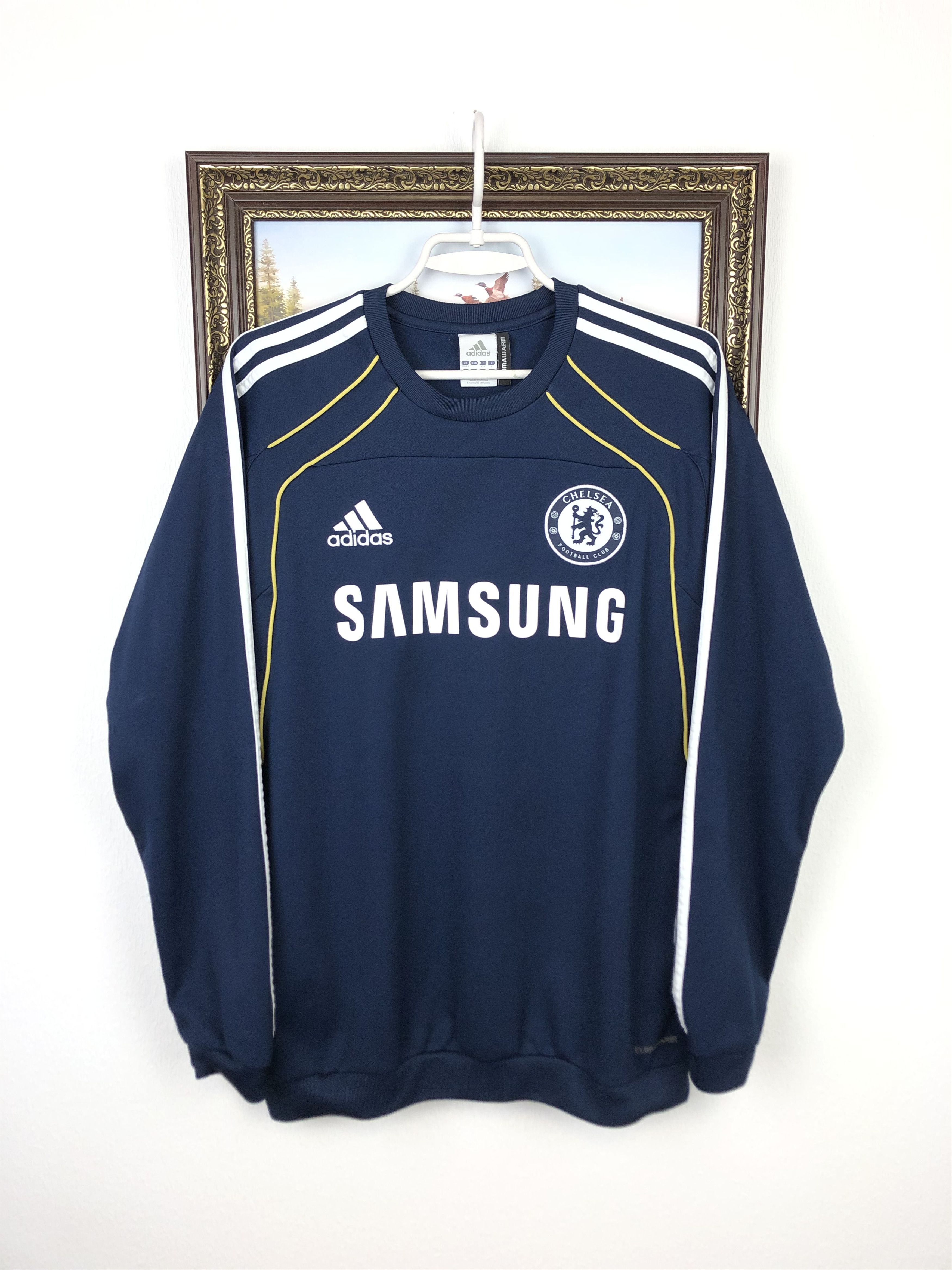 Adidas Vintage Adidas Chelsea Football Sweatshirt Soccer Track Top Size US M / EU 48-50 / 2 - 1 Thumbnail