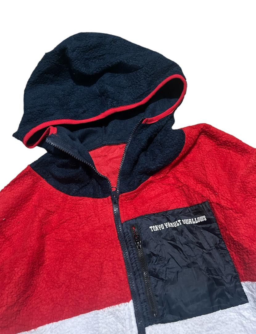 Japanese Brand × MLB Tokyo Yakult Swallow Fleece Hooded Jacket Size US M / EU 48-50 / 2 - 5 Thumbnail