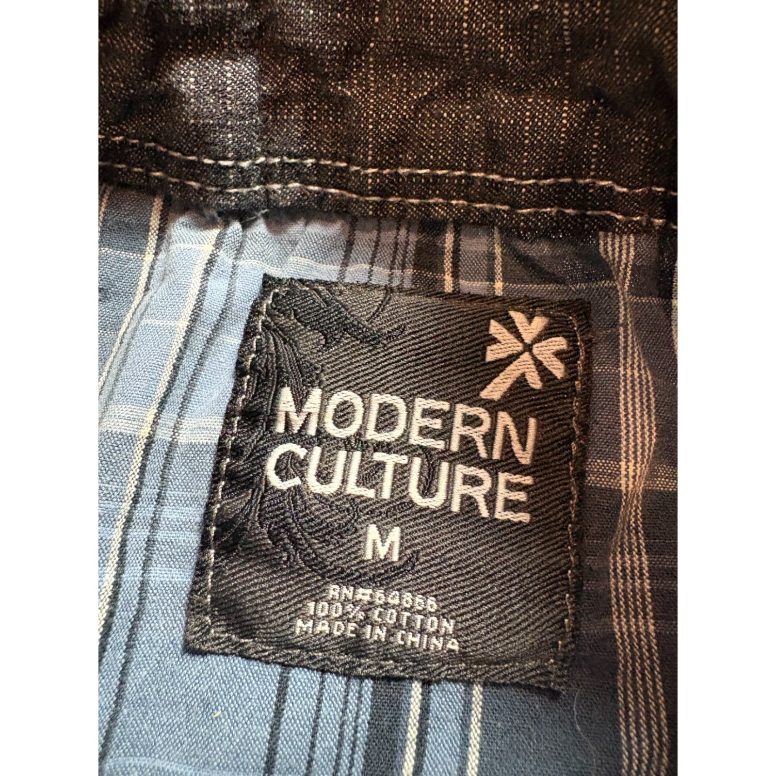 Vintage VINTAGE Modern Culture Button Up Shirt Mens M Plaid Blue Long Sleeve Western Cotton Size US M / EU 48-50 / 2 - 4 Thumbnail