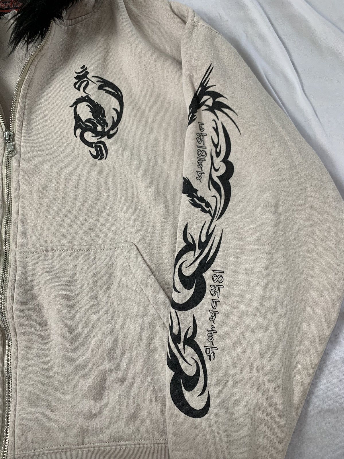 Le Grande Bleu (L.G.B.) Fur hoodie japanese style thrifwave vkei undefined ifsx Size US M / EU 48-50 / 2 - 6 Thumbnail