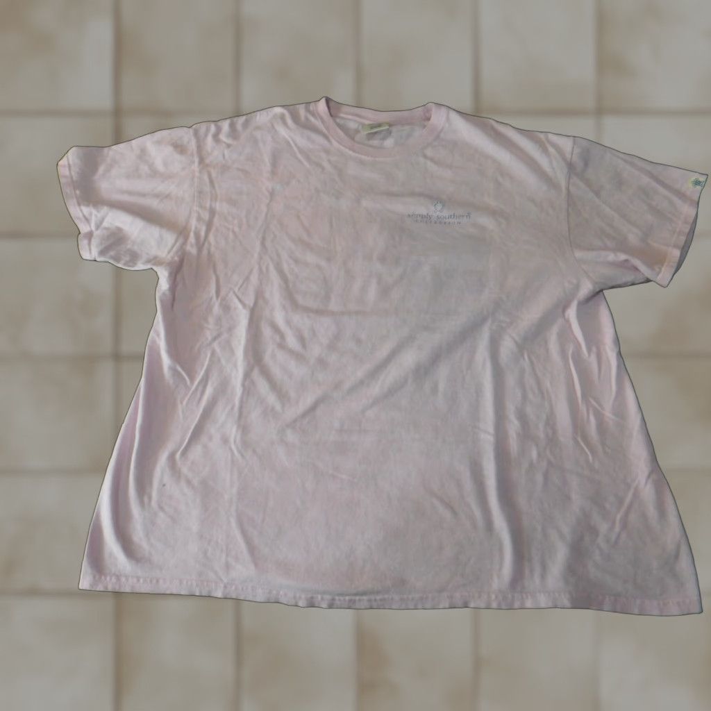 Pinko Simply Southern Shirt Mens XL Pink Graphic Crew Neck Short Sleeve Cotton Logo Regular Size US XL / EU 56 / 4 - 1 Thumbnail