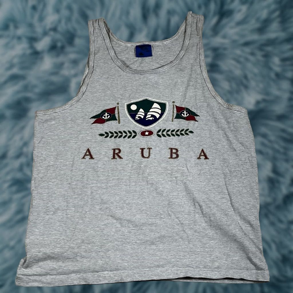 Vintage VINTAGE 90s Tennessee River Tank Top Muscle Shirt Shirt Men L Gray 90s Theme Boys Mens Size US L / EU 52-54 / 3 - 1 Thumbnail