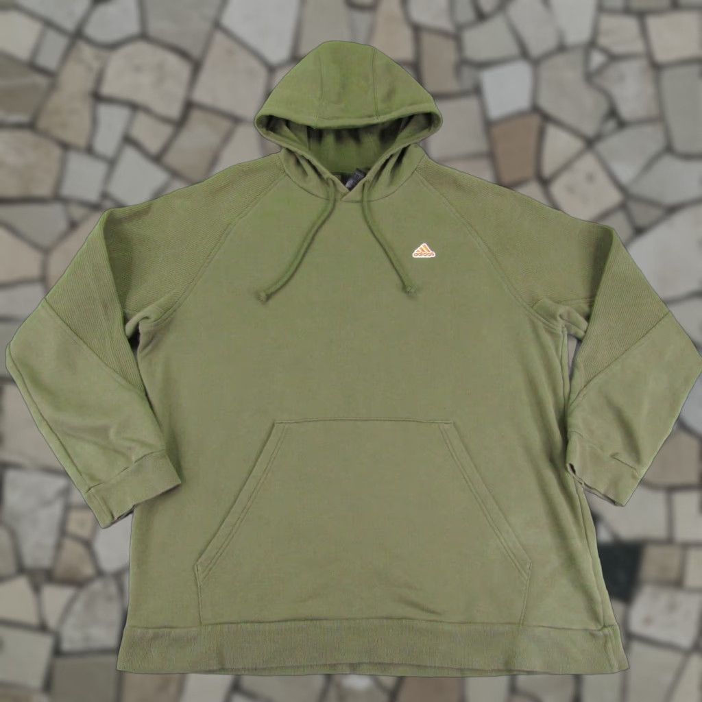 Adidas Adidas Hoodie Mens XL Green Pullover Sweatshirt Gym Athleisure Size US XL / EU 56 / 4 - 1 Thumbnail