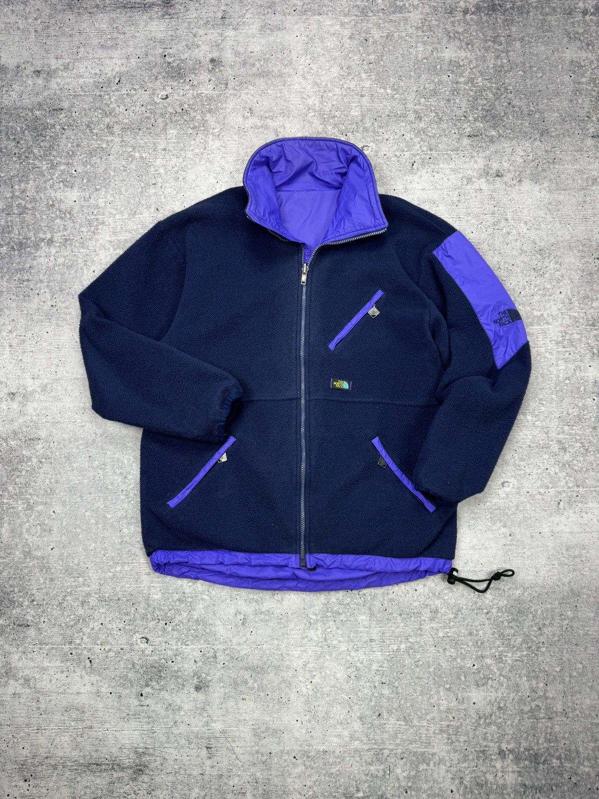 Vintage The North Face 2 Sides 90’s Y2K Fleece Nylon Jacket