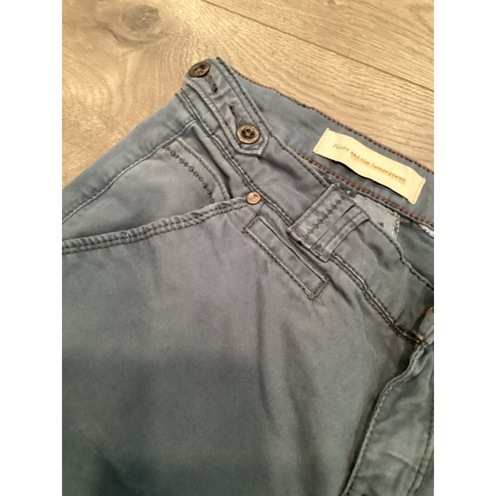 Anthropologie Anthropologie Pilcro & the Letterpress High-Rise Khakis Jeans Women Size 28 Slim Blue Denim Size 28" / US 6 / IT 42 - 7 Thumbnail