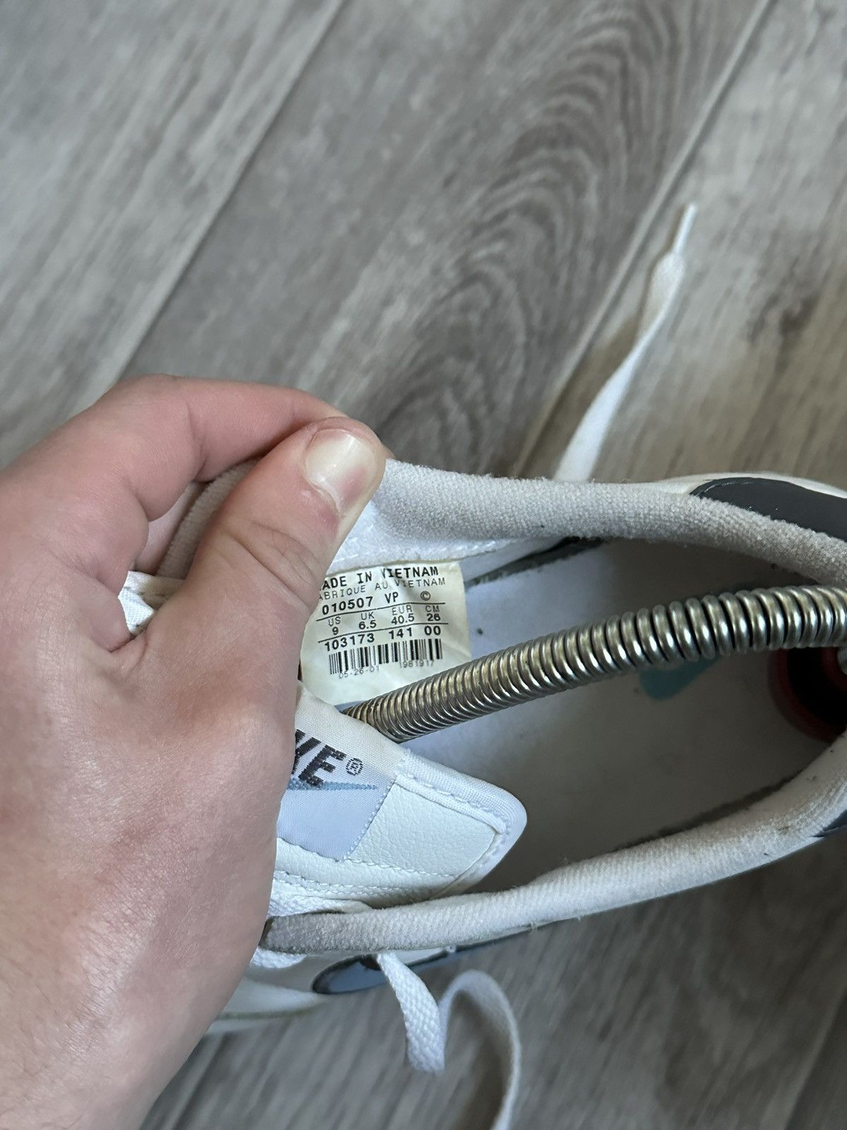 Nike × Vintage Nike Vintage Cortez Sneakers 40,5 26cm Blue White rare Size US 9 / EU 42 - 9 Thumbnail