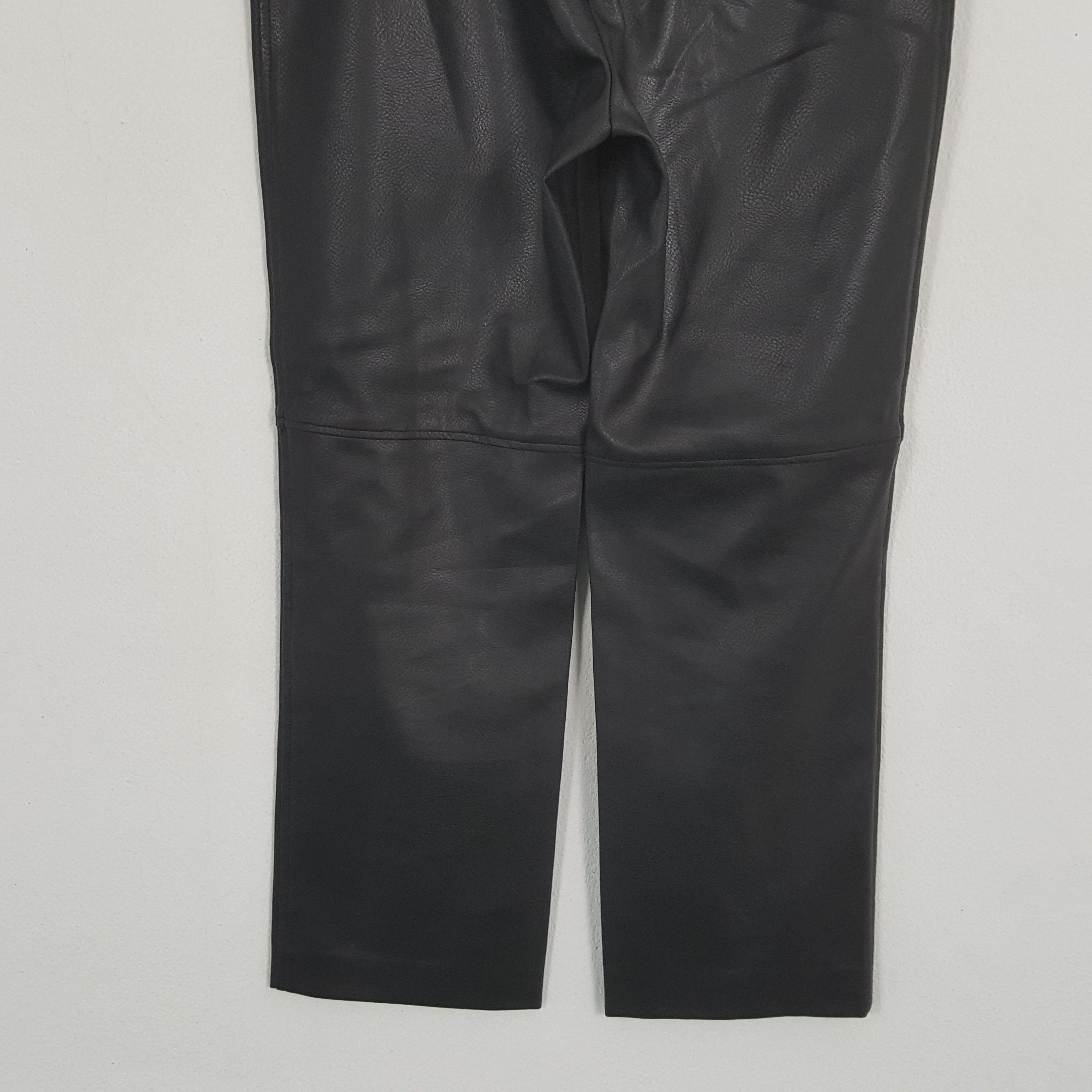 Marella × Vintage Vintage MARELLA TRICOT Italian Fashion Brand Leather Pants Size 28" / US 6 / IT 42 - 6 Thumbnail