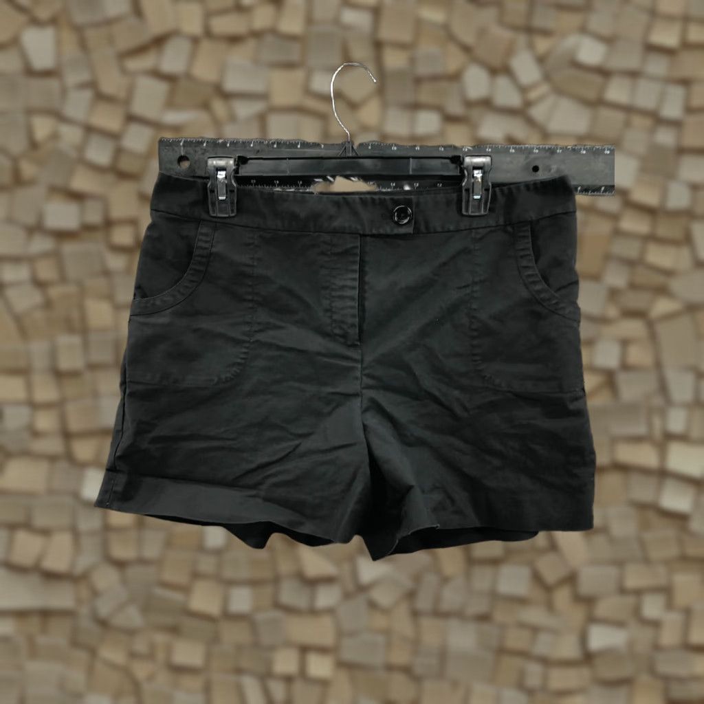 Ann Taylor Ann Taylor Chino Shorts Womens Size 12 Mid Rise Dark Wash Black Size 34" / US 12 / IT 48 - 1 Thumbnail