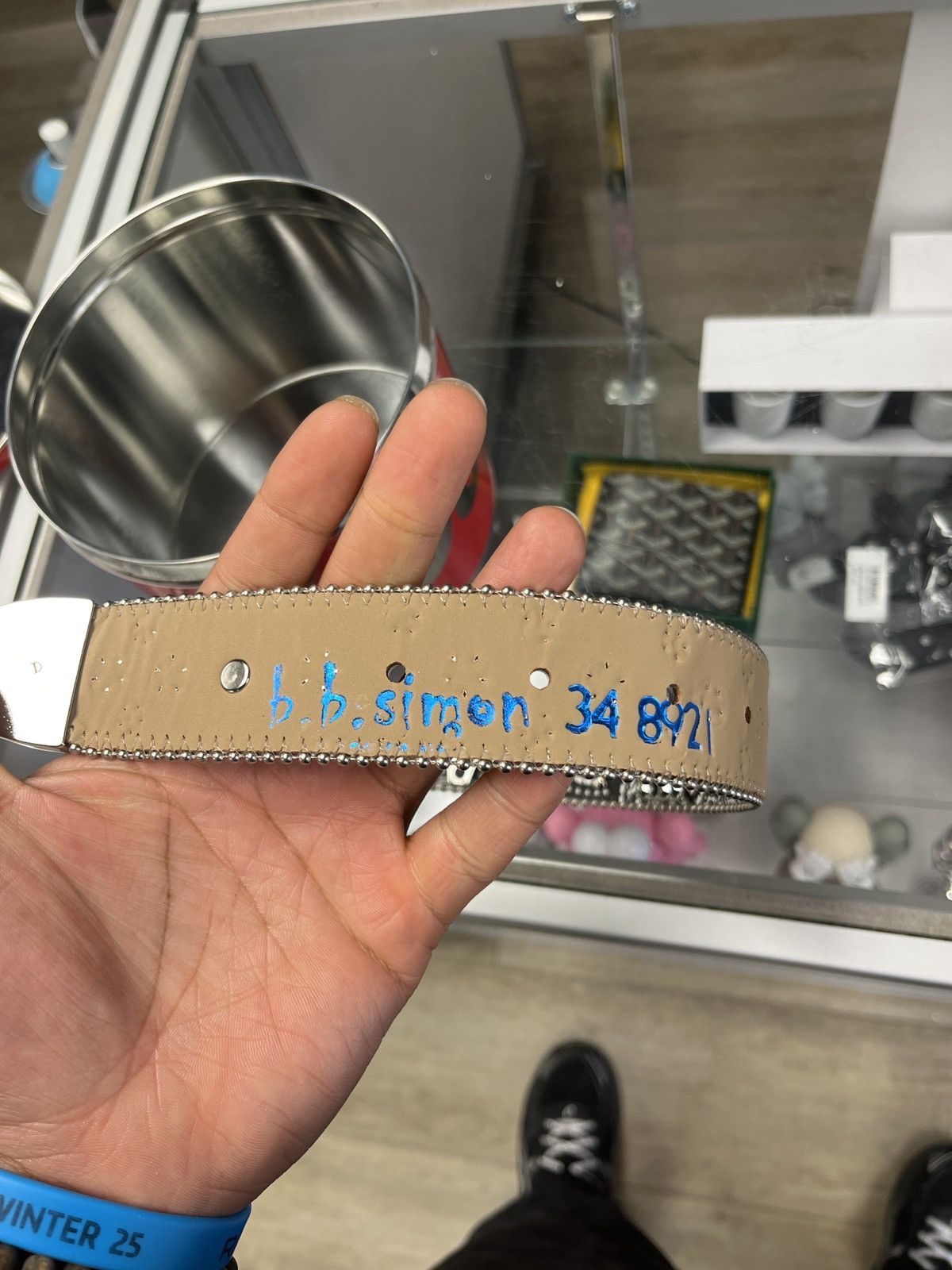 B.B. Simon × Supreme Supreme BB SIMON Belt size 34 Size 34 - 3 Thumbnail
