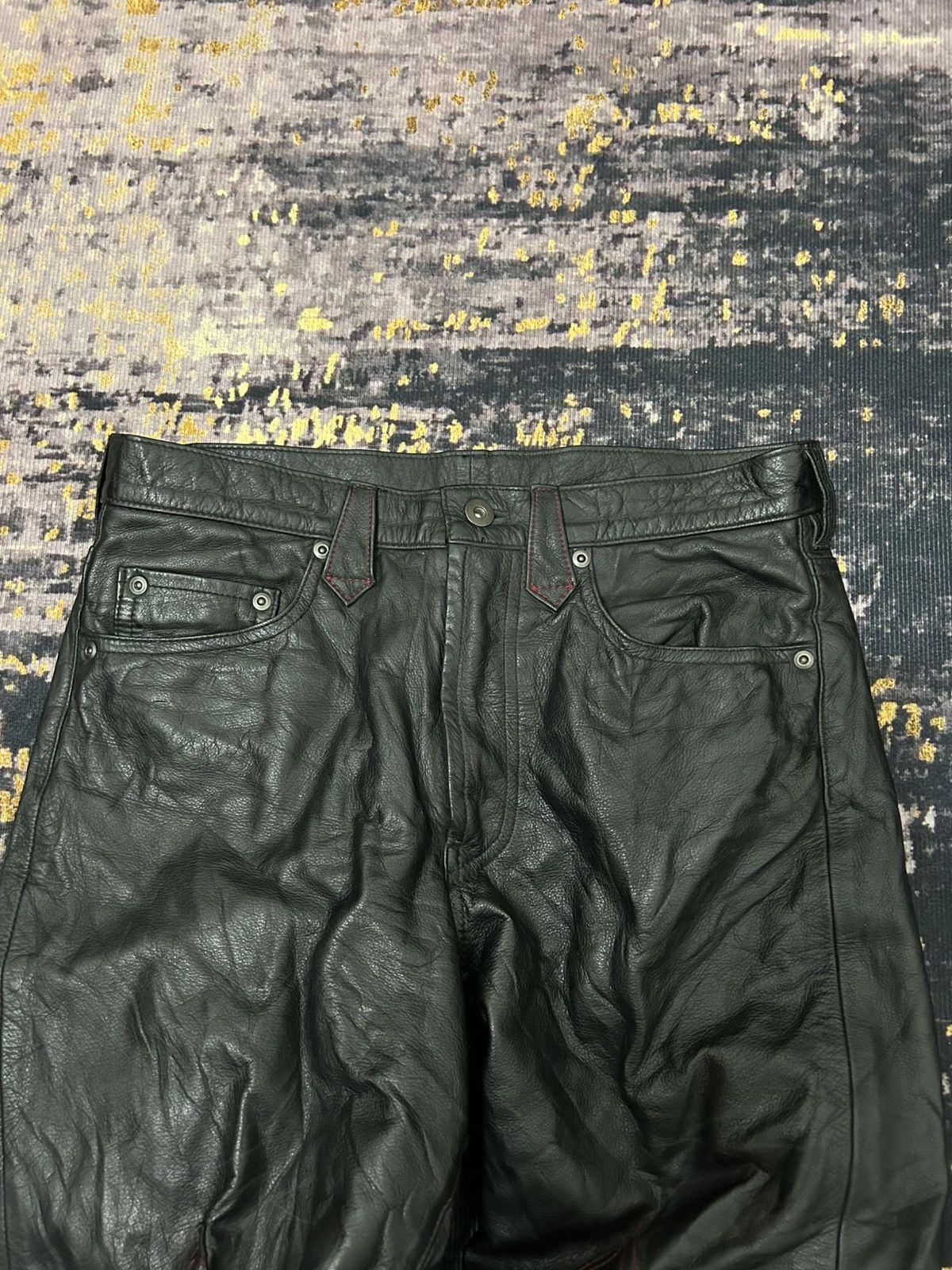 Takeo Kikuchi Takeo Kikuchi Fleur Leather Pants Size US 30 / EU 46 - 17 Thumbnail
