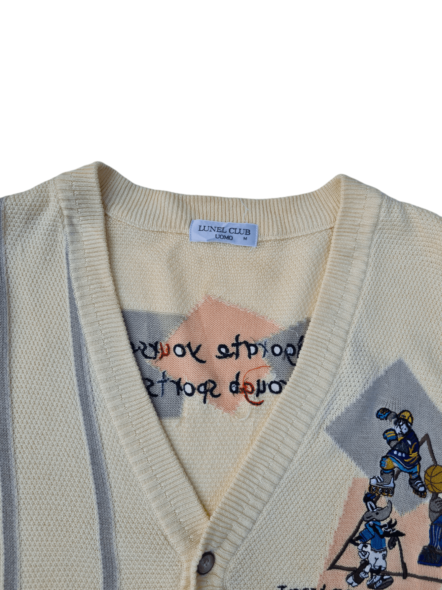 Japanese Brand Vintage Lunel Club Uomo Knit Sweater Size US M / EU 48-50 / 2 - 4 Thumbnail