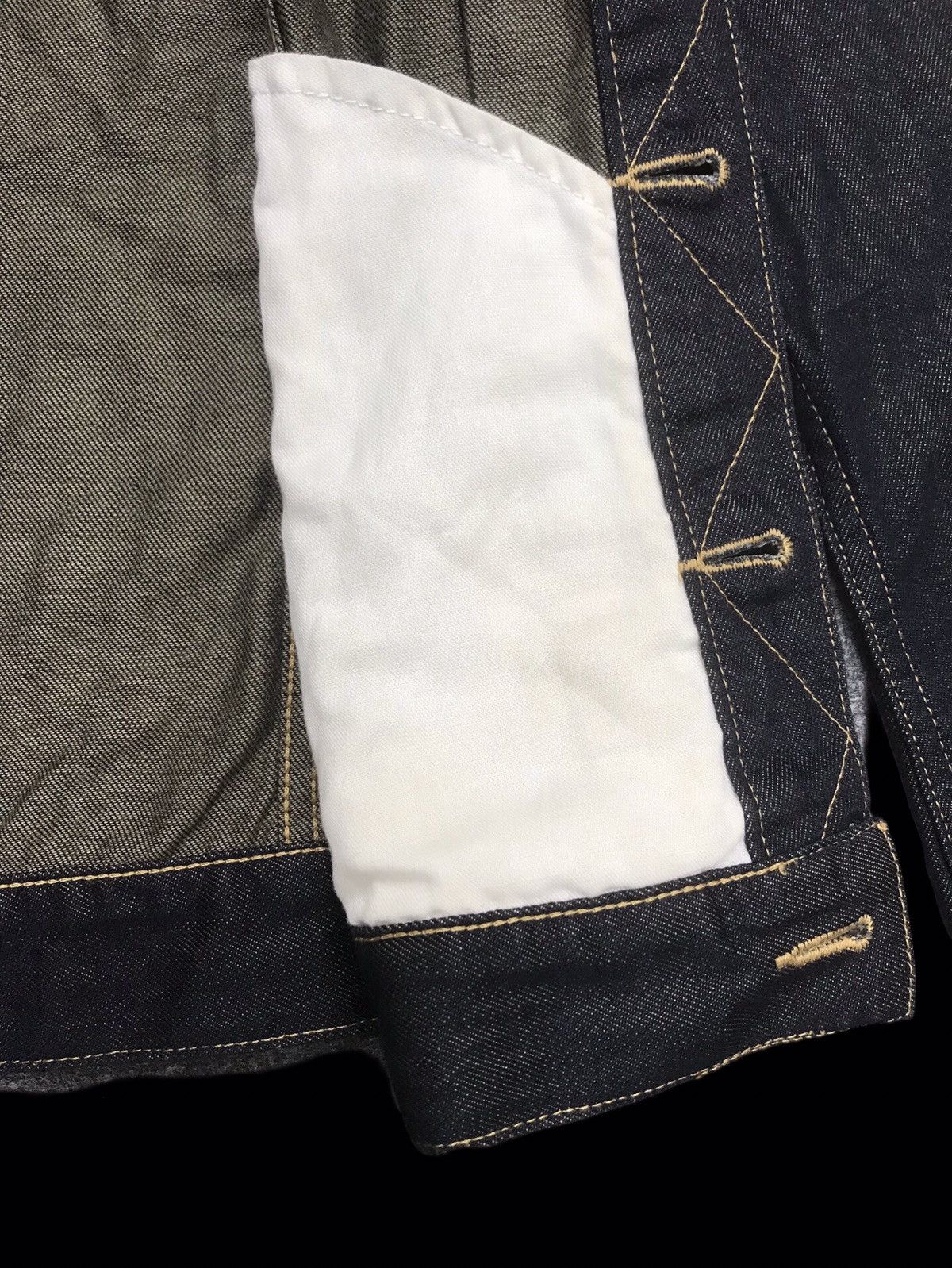 Japanese Brand 💥ARCHIVAL💥EDIFICE MUDWASH DENIM TRUCKER F201 Size US XS / EU 42 / 0 - 12 Thumbnail