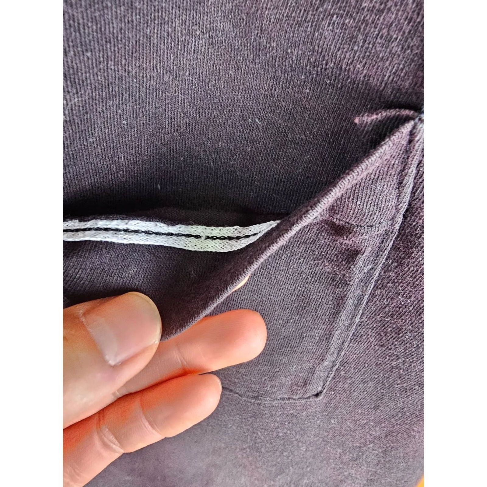 Fruit Of The Loom VINTAGE Fruit of the Loom ONE POCKET FADED SINGLE STITCH T-SHIRT SZ LARGE Shirt Men XS? Size US L / EU 52-54 / 3 - 6 Thumbnail