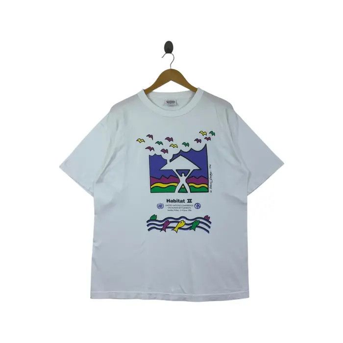 Vintage Vintage 1996 EDWINA SANDYS ILLUSTRATION United Nation Size L / US 10 / IT 46 - 1 Thumbnail