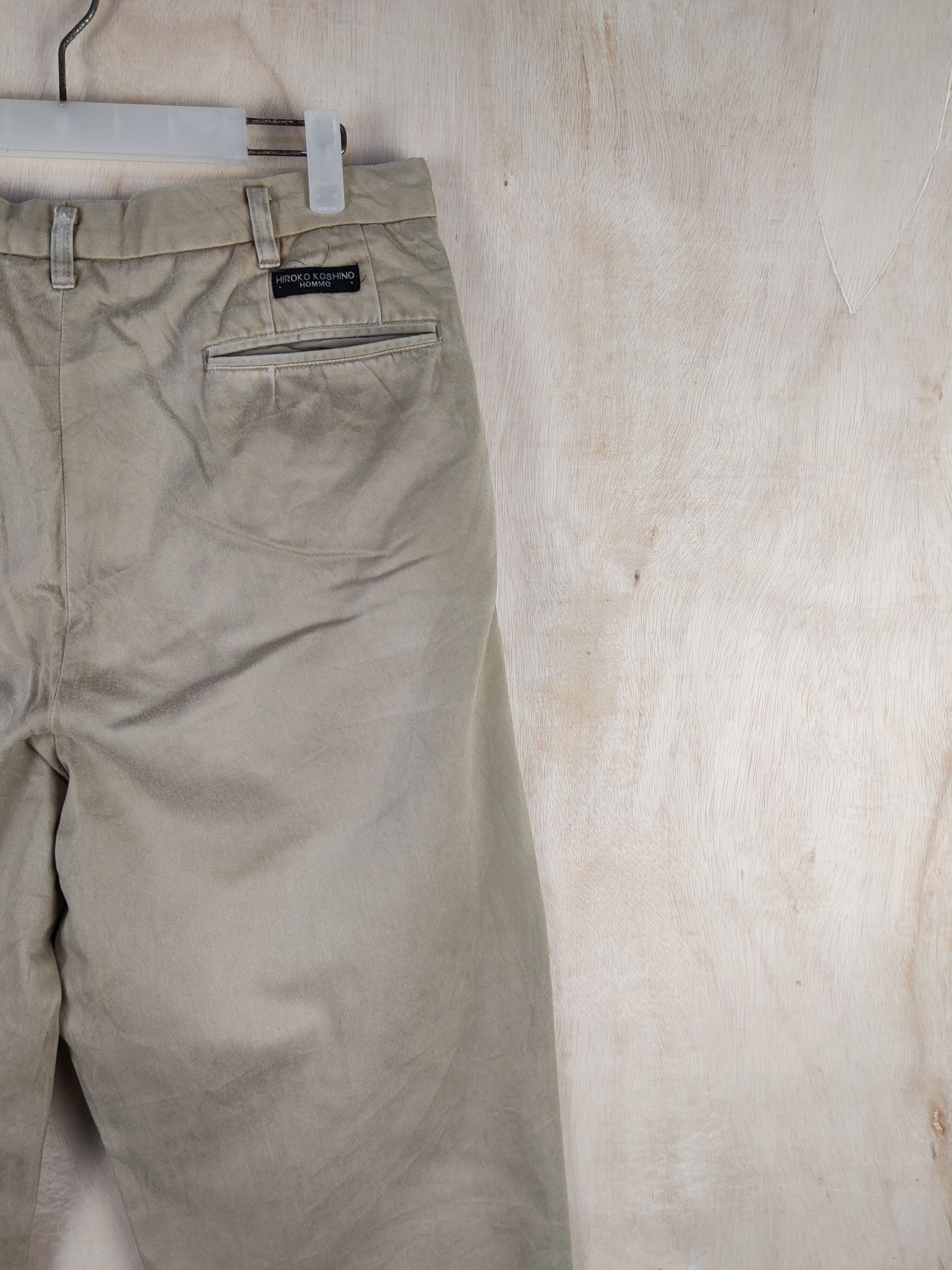 Hiroko Koshino Homme Hiroko Koshino Homme Beige Multipocket Casual Pants #S2414 Size US 33 - 11 Thumbnail