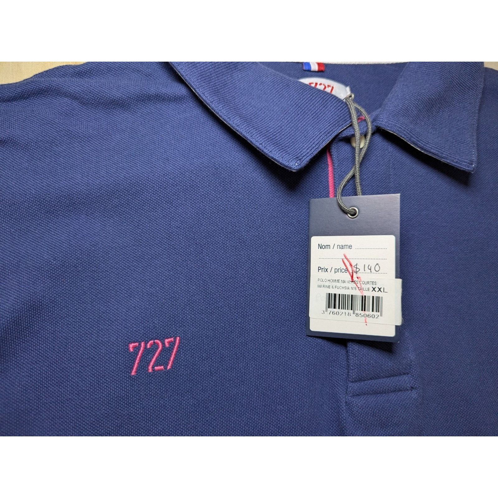 Other 727 Sailbags Men's XXL Polo Shirt Recycled Sailcloth Cotton Size US XXL / EU 58 / 5 - 4 Thumbnail