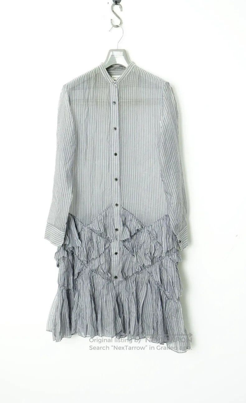 Dries Van Noten Dries Van Noten size:34 Mid-Length Ruched Hem Shirt Dress Size S / US 4 / IT 40 - 1 Thumbnail