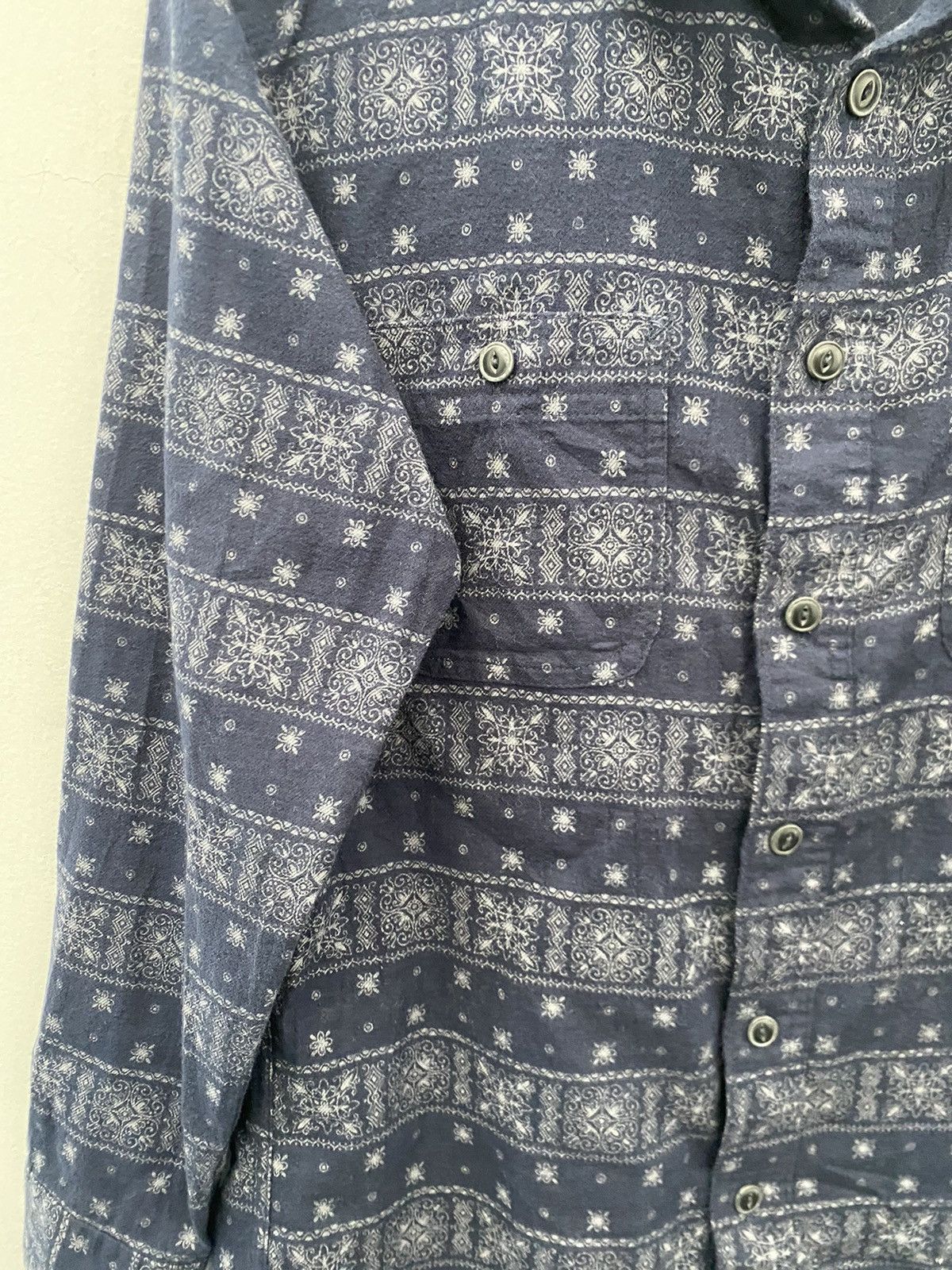 Japanese Brand × Kapital × Uniqlo UNIQLO BANDANA SHIRT BUTTON UP DOUBLE POCKET Size US M / EU 48-50 / 2 - 6 Thumbnail