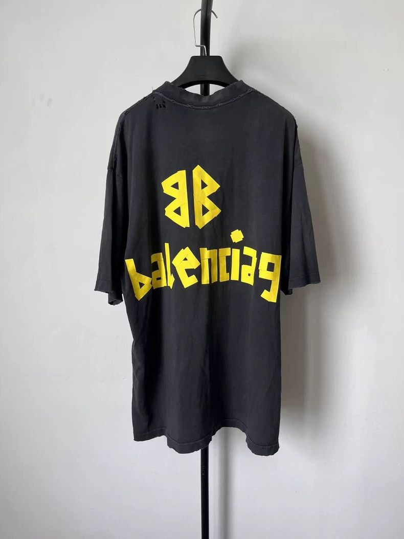 Balenciaga Balenciaga Tape monogrammed Logo printed Jersey crewneck l Size US S / EU 44-46 / 1 - 2 Thumbnail