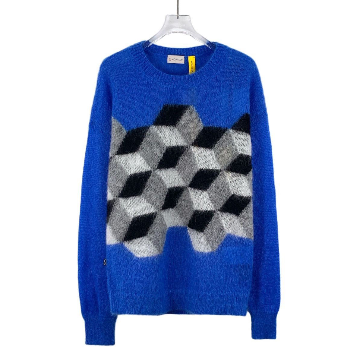 Moncler Moncler 3D Pattern Intarsia Long Sleeve Knit Sweater K26WX Size M / US 6-8 / IT 42-44 - 1 Thumbnail