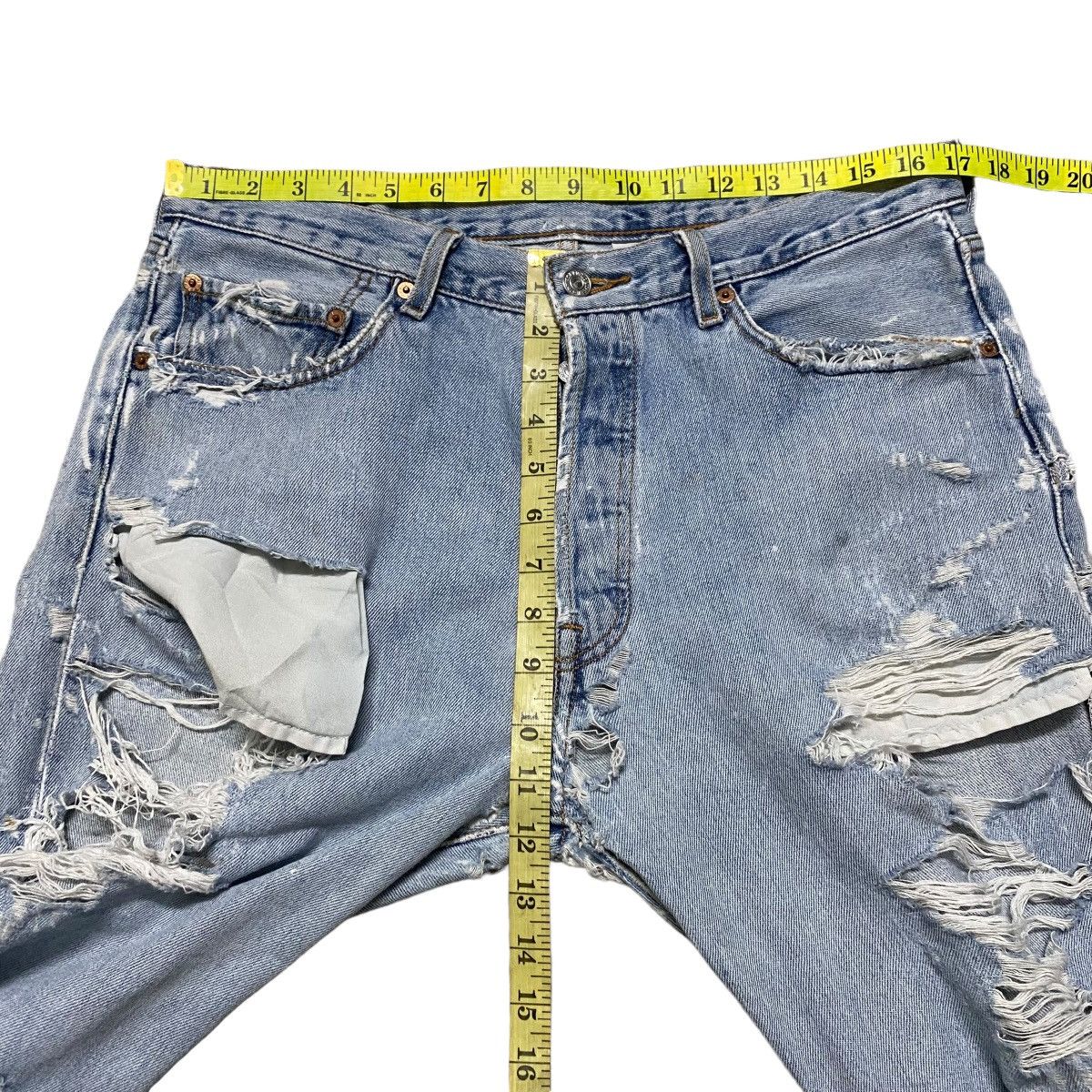 Levi's Vintage Levis 501 Thrashed Jeans Size US 34 / EU 50 - 23 Thumbnail