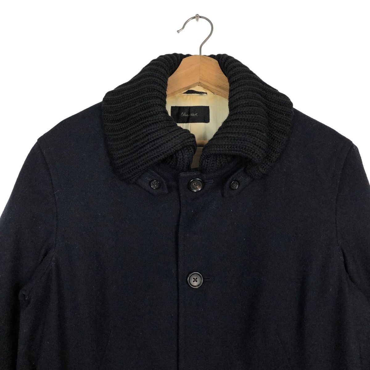 45rpm 🔥90’s Blue Work Wool Jacket Made in Japan Size US M / EU 48-50 / 2 - 3 Thumbnail