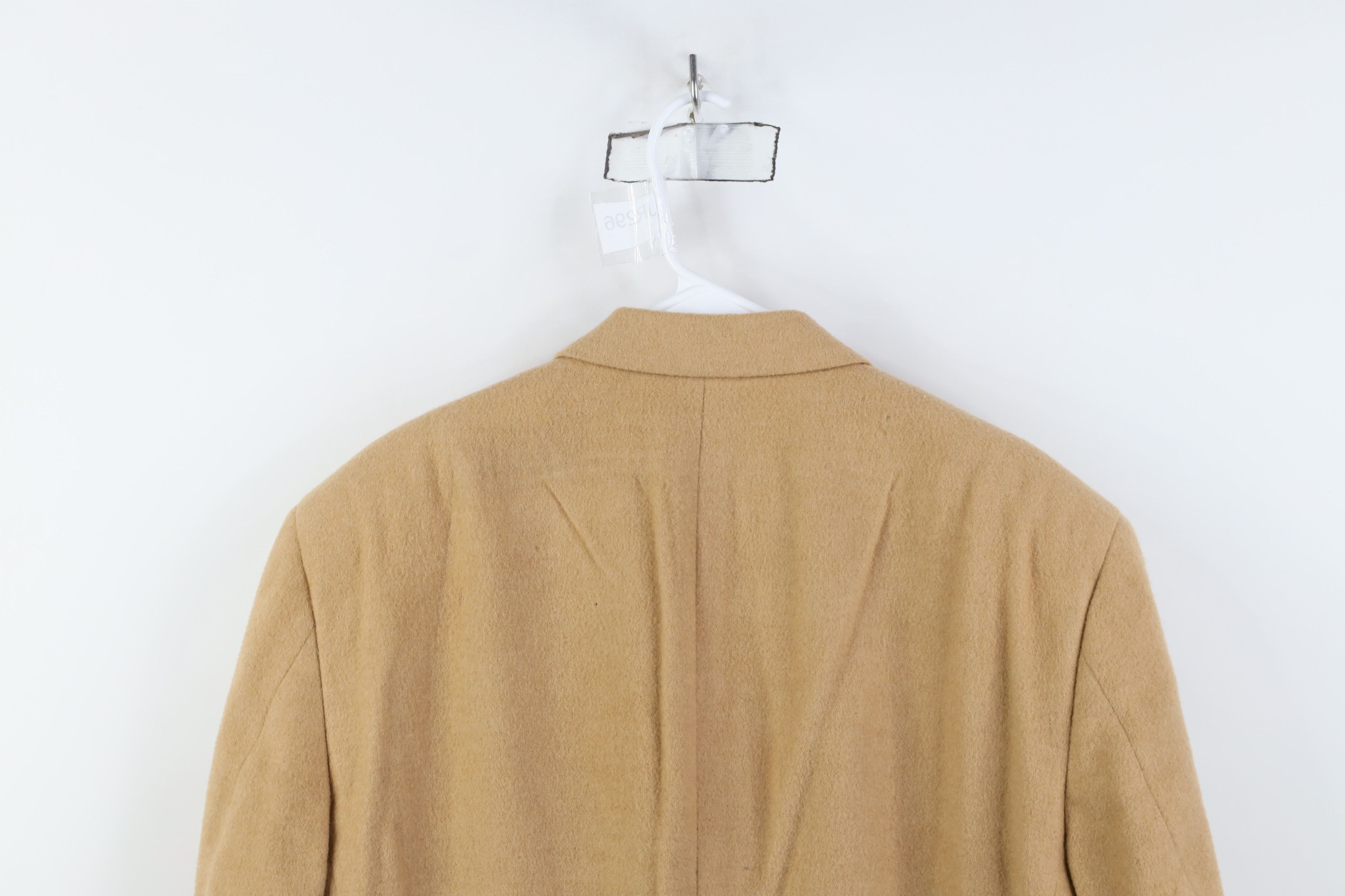 Vintage Vintage 90s Streetwear Camel Hair 2 Button Blazer Jacket USA Size US XXL / EU 58 / 5 - 16 Thumbnail