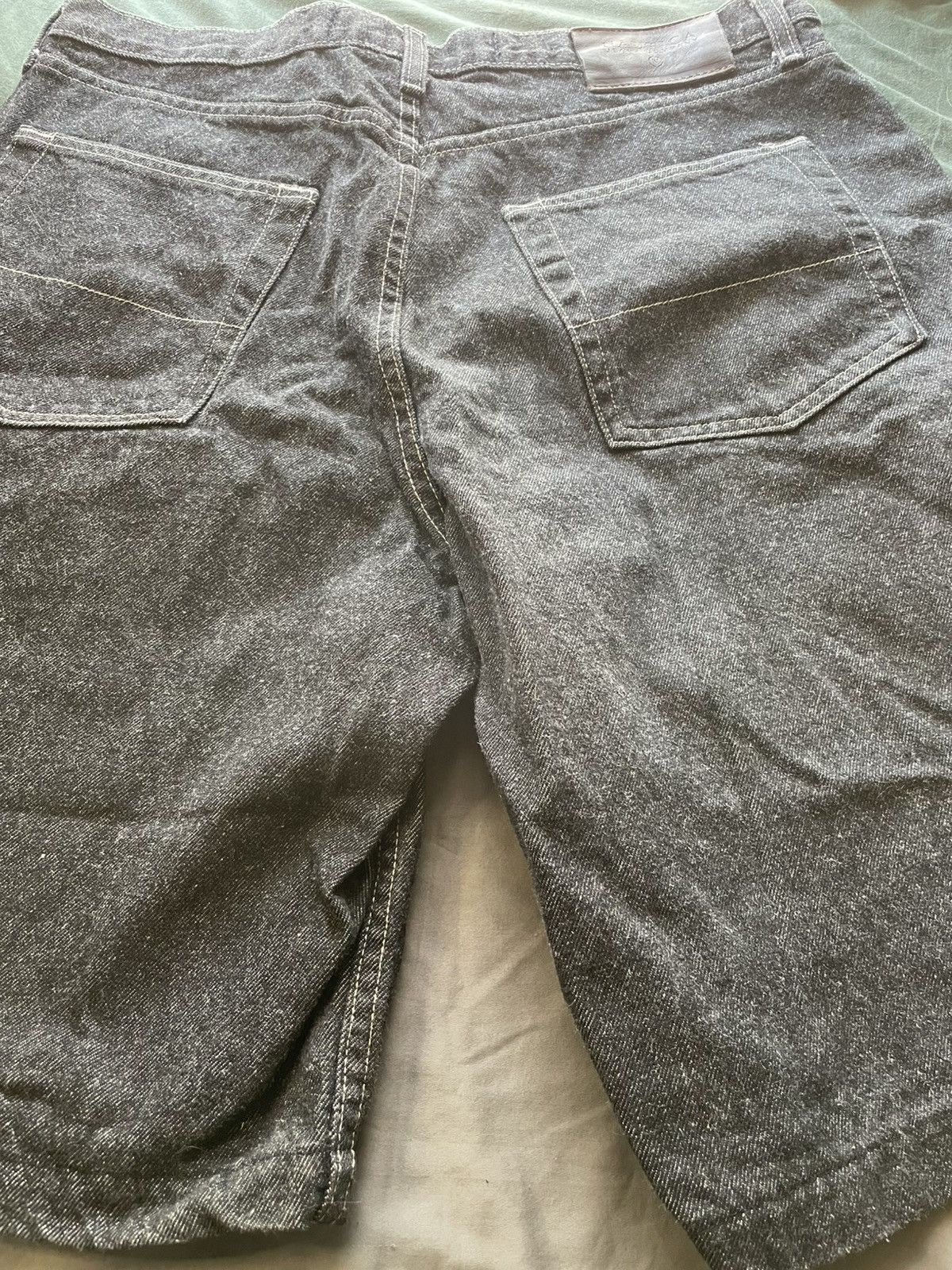 Nautica × Vintage VINTAGE NAUTICA BLACK DENIM JEAN SHORTS JORTS 36x10 NI-3190 Size US 36 / EU 52 - 13 Thumbnail