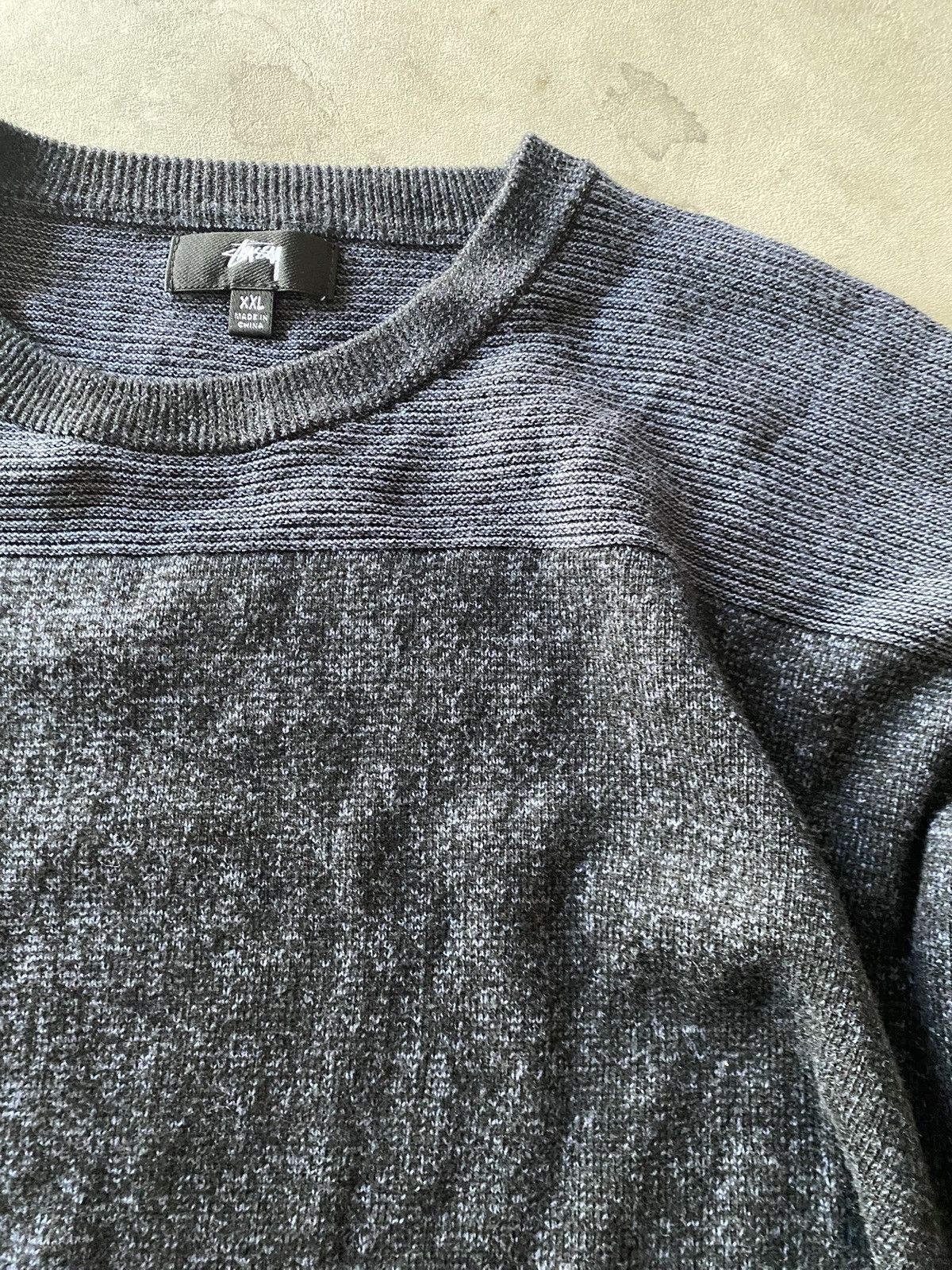 Stussy Navy Stussy Crewneck Pullover Size US XXL / EU 58 / 5 - 3 Thumbnail
