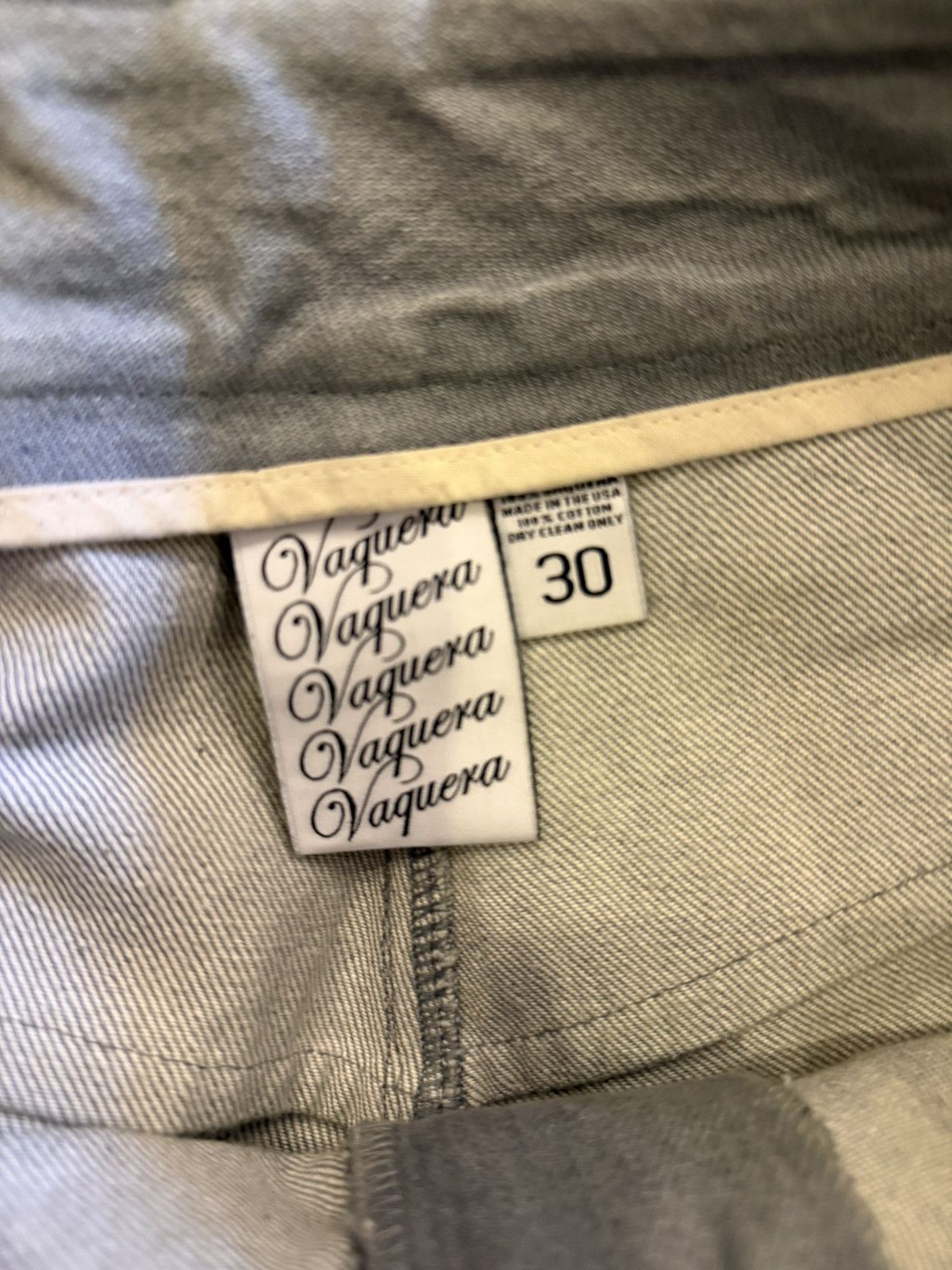 Vaquera Vaquera FW19 Oversized Baggy Zoot Suit Denim Jeans Trousers Size US 30 / EU 46 - 8 Thumbnail