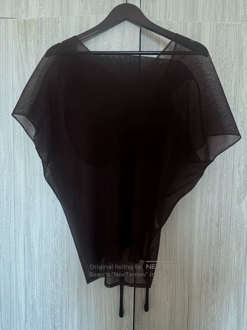 Issey Miyake Issey Miyake Pleated Short Sleeve Hoodie Size L / US 10 / IT 46 - 1 Thumbnail
