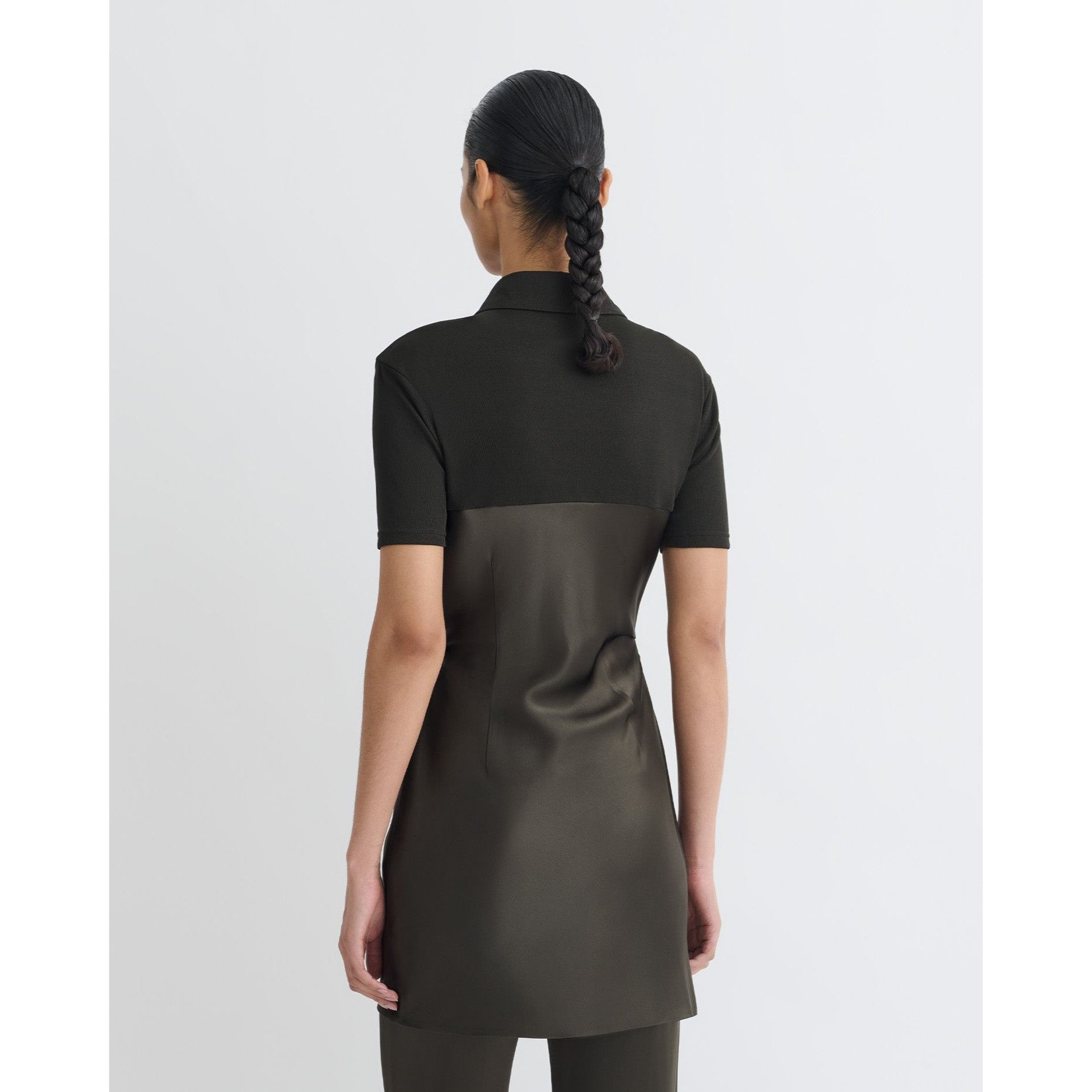 Nanushka Nanushka Heceta Mesh Jersey & Slip Satin Fabric Blocked Min Size XS / US 0-2 / IT 36-38 - 4 Thumbnail