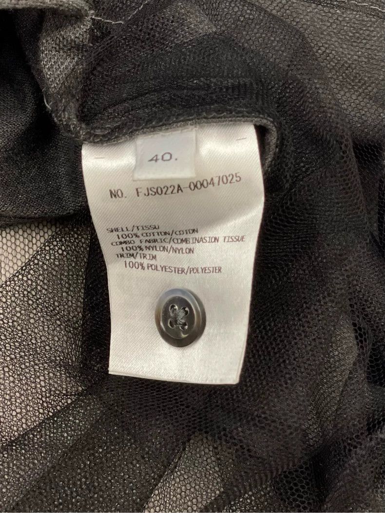 Thom Browne Thom browne Gray back button transparent mesh show long-sle Size US XXS / EU 40 - 6 Thumbnail