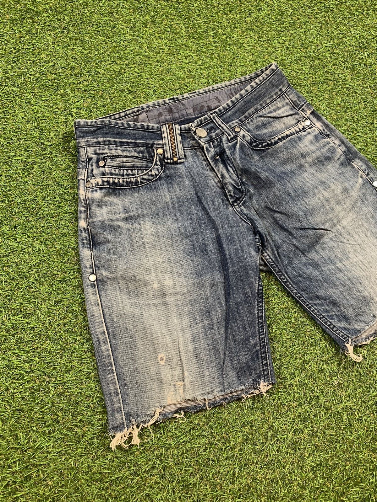 John Galliano Vintage Y2K John Galliano shorts distressed style Size US 32 / EU 48 - 3 Thumbnail