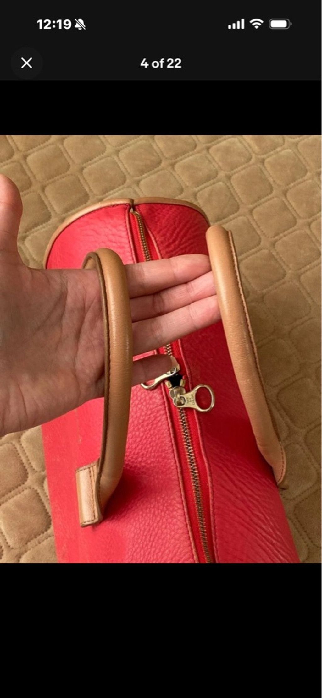 See by Chloe Women's See by Chloé pink & Tan Leather Satchel Boston Bag Size ONE SIZE - 5 Thumbnail