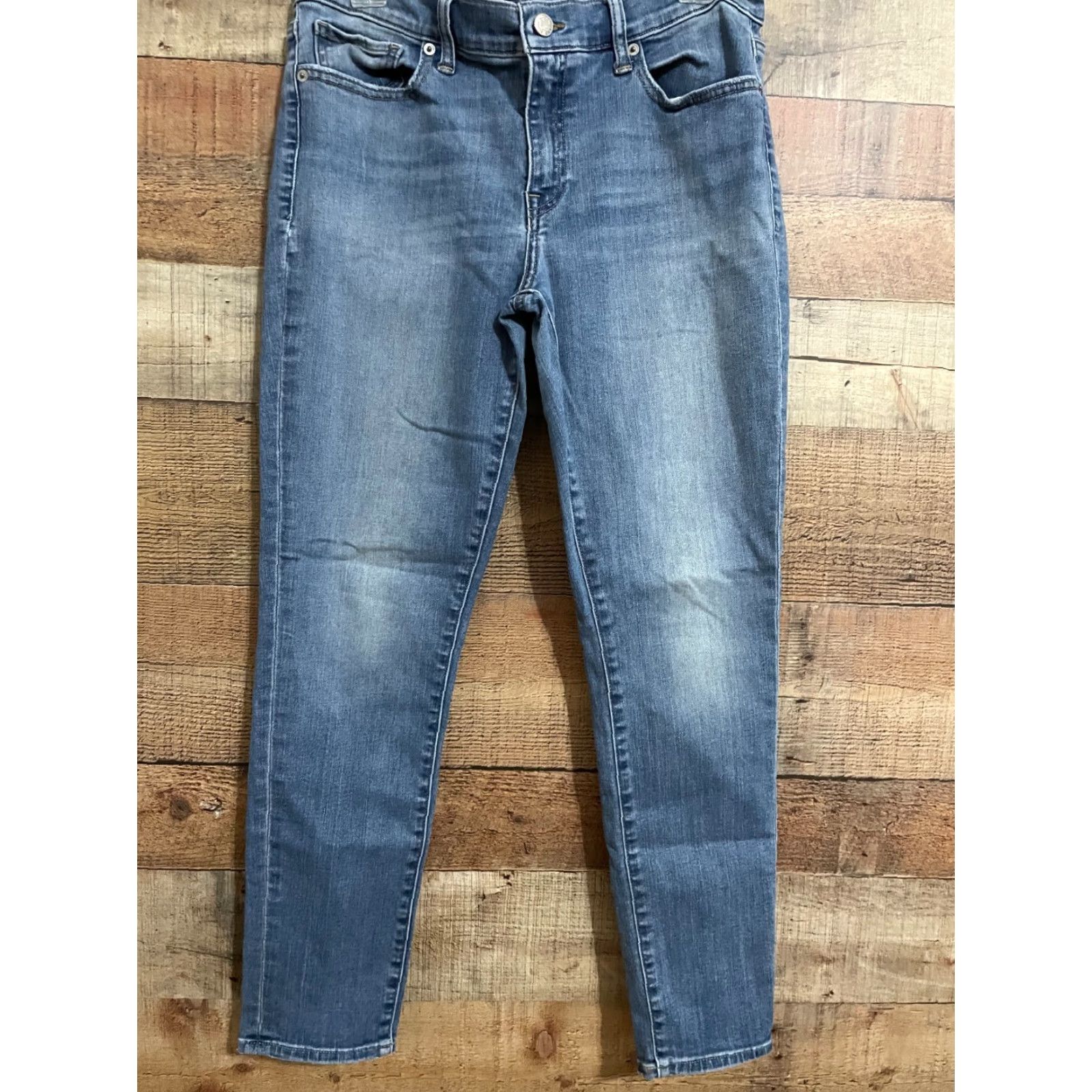 Lucky Brand Lucky Brand Jeans Skinny Women Regular 12 Blue Denim Cotton Blend Zipper Stretch Mid Rise 8.5-10.5 N/A Tag 12/31 Regular VINTAGE No Size 34" / US 12 / IT 48 - 2 Thumbnail