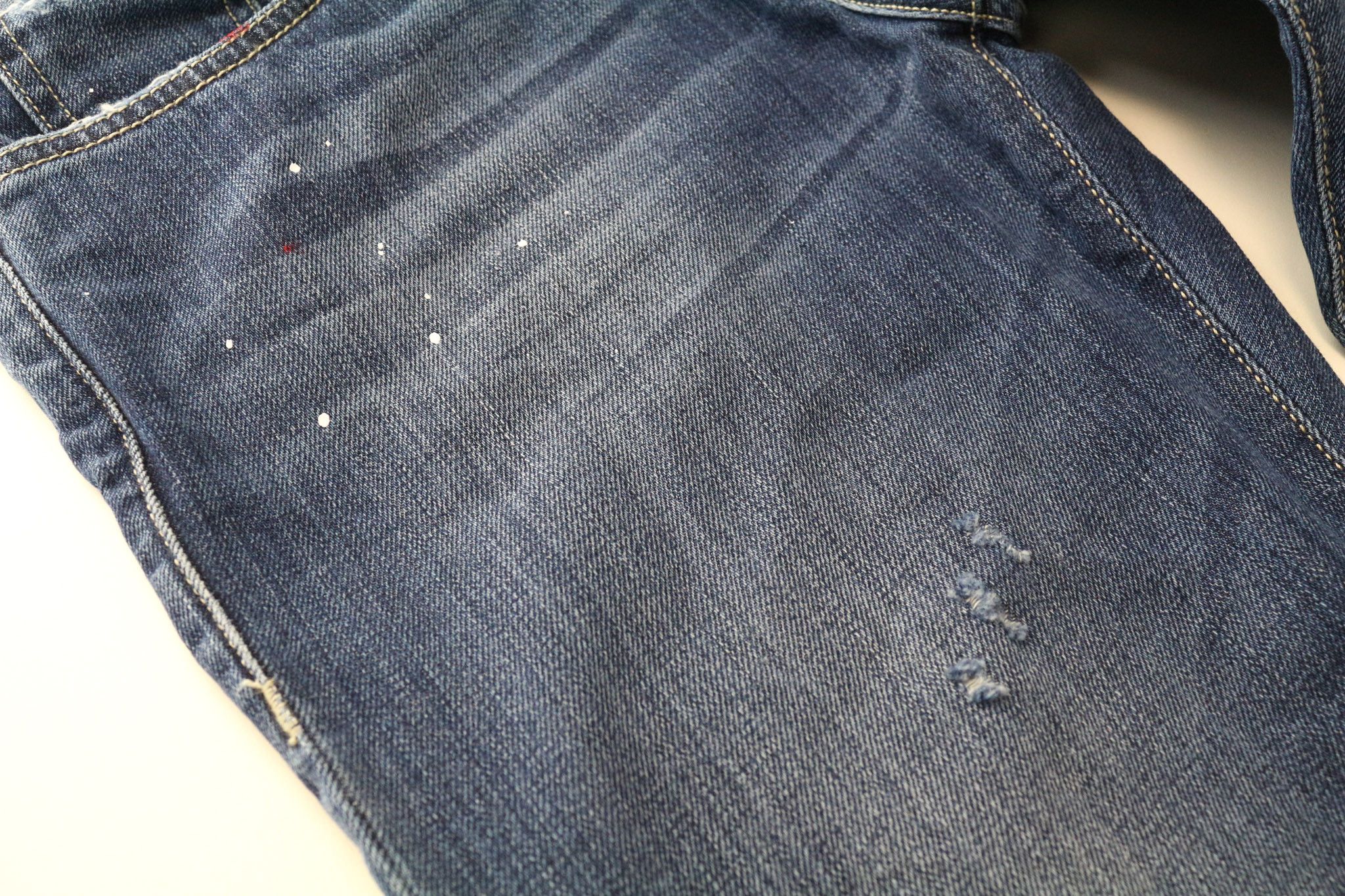 Takeshy Kurosawa TK 08 W32 Blue Slim Distressed Jeans 75908 Size US 32 / EU 48 - 9 Thumbnail
